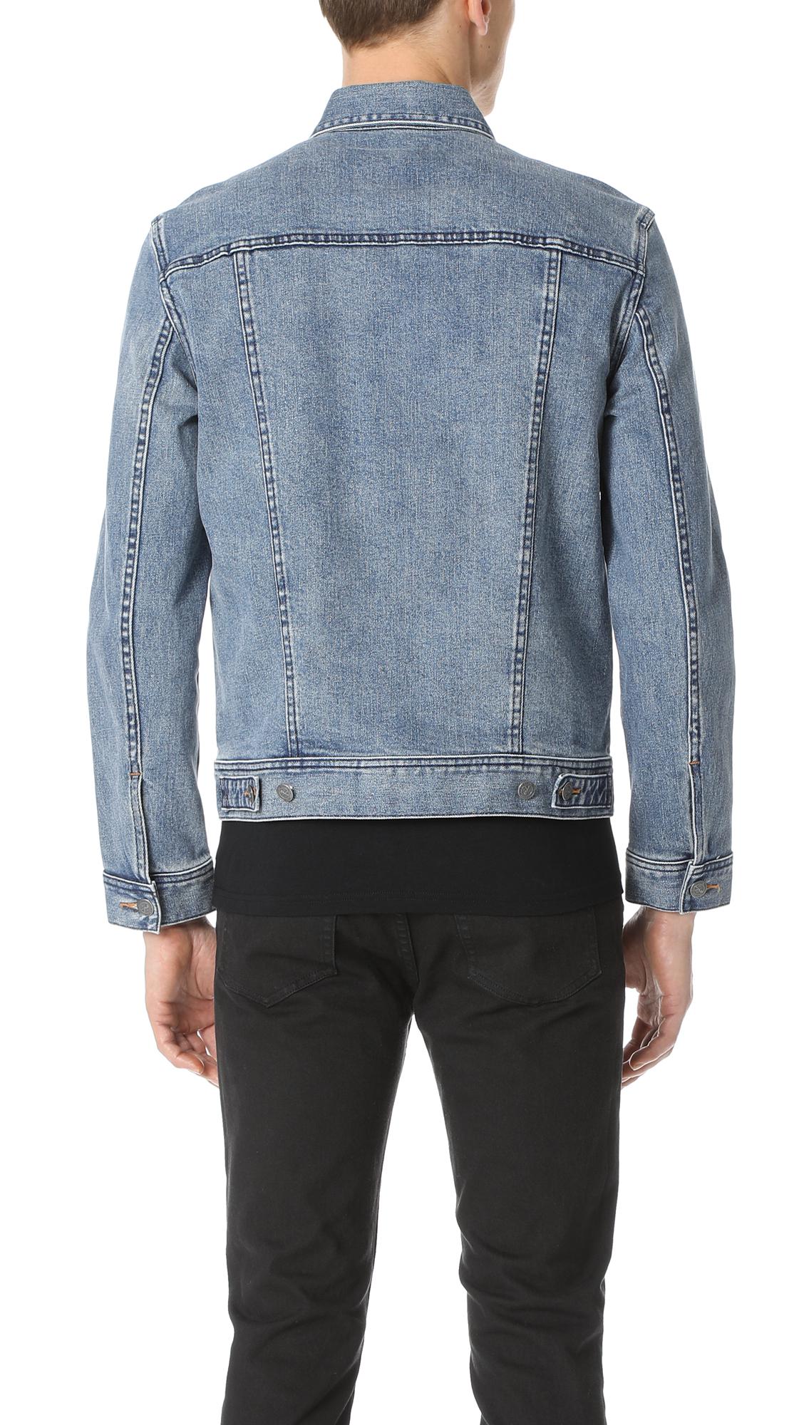 Download A.P.C. Washed Stretch New Denim Jacket in Indigo (Blue ...