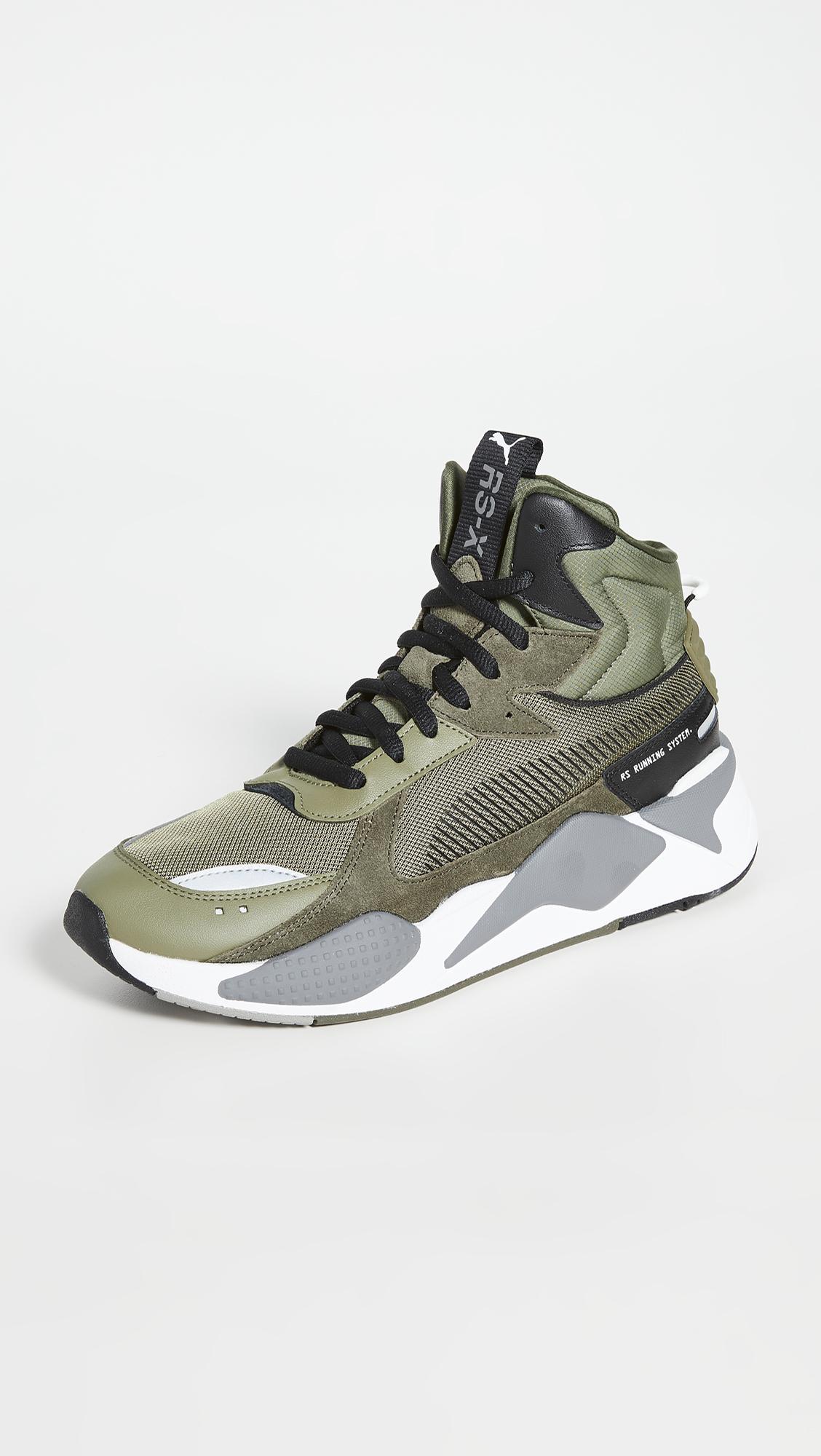 puma rsx olive green
