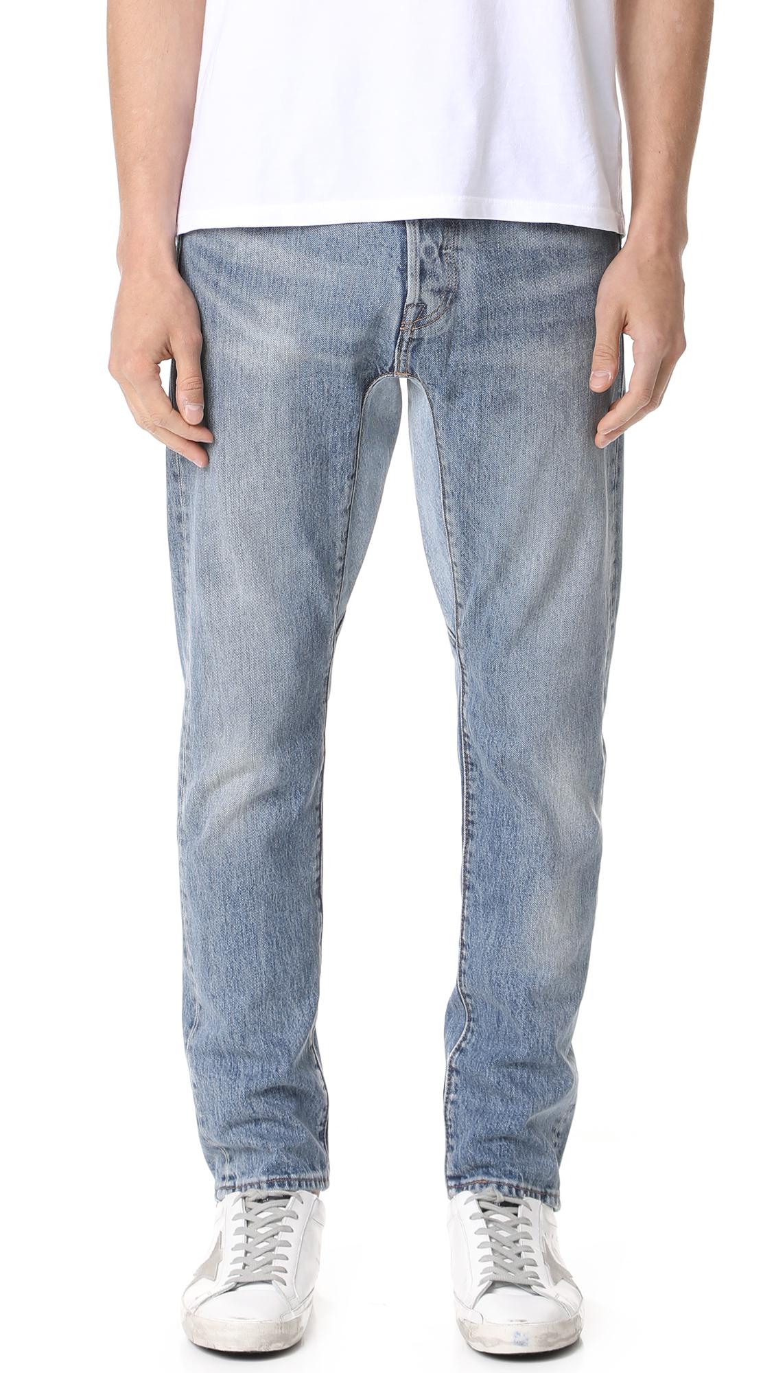 Levi's Custom Gusset Tapered Denim Jeans in Indigo (Blue) for Men - Lyst