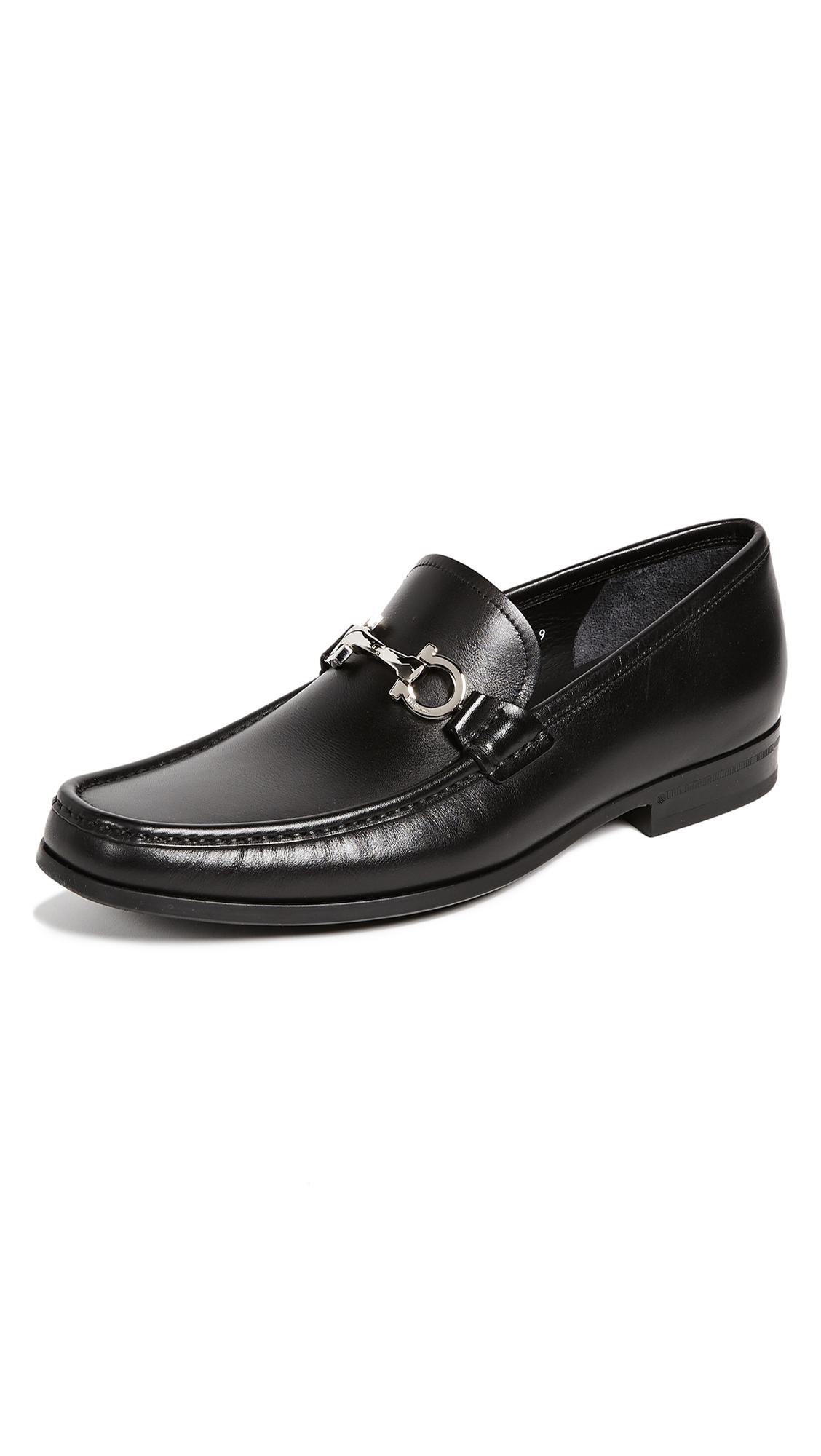 Ferragamo Chris Reversible Bit Loafers in Black for Men - Lyst