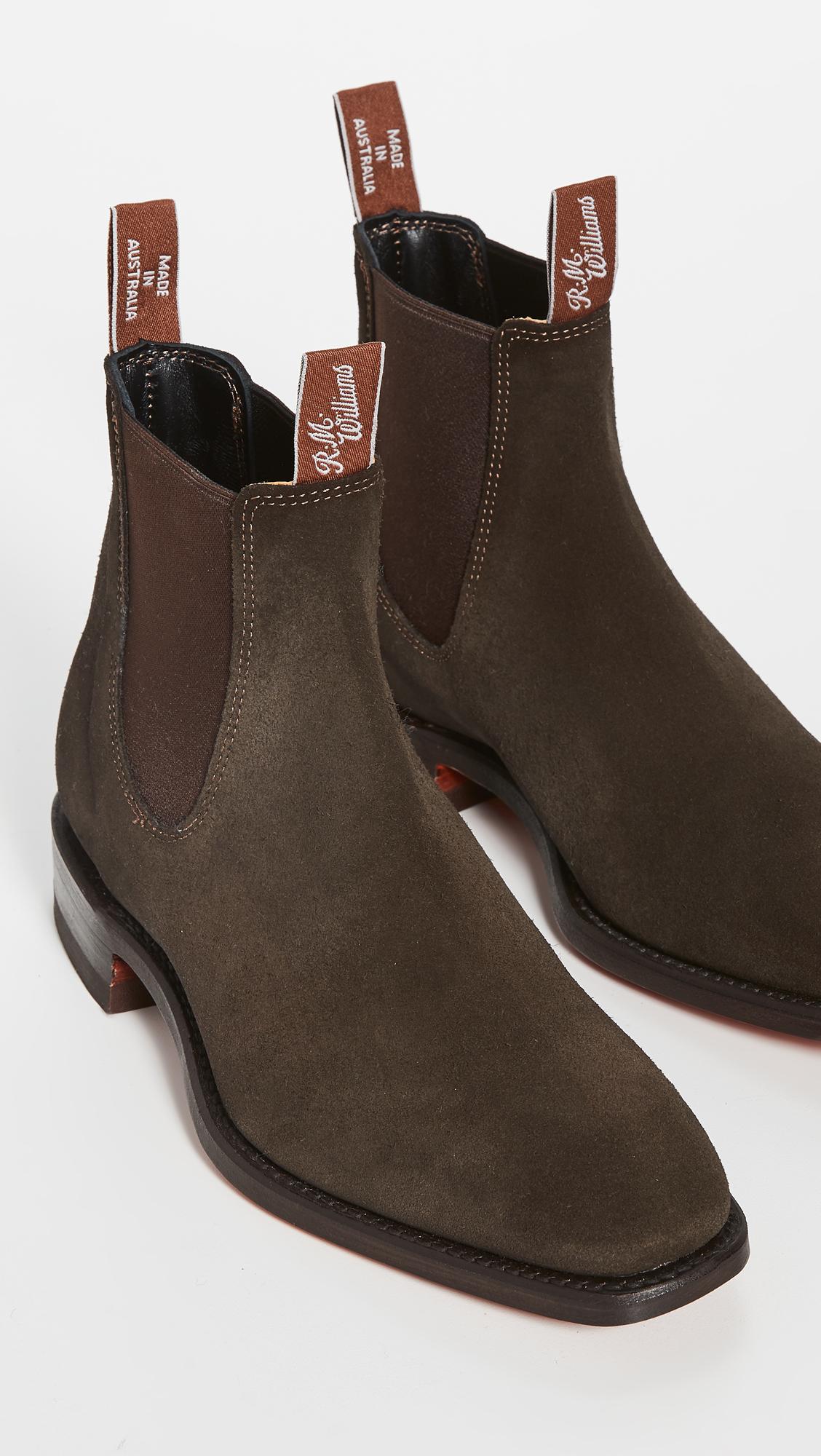 R.M. Williams Suede Rm Boots in Chocolate (Brown) for Men R.M. Williams Suede Rm Boots in Chocolate (Brown) for Men