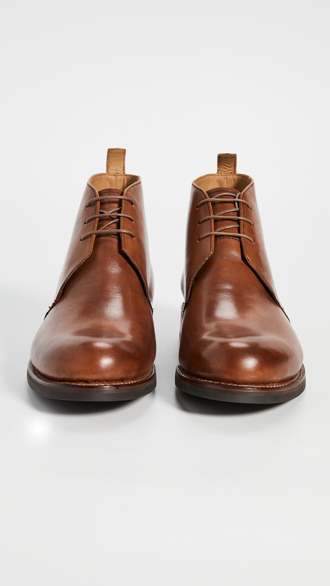 Grenson Leather Wendell Boots in Tan 