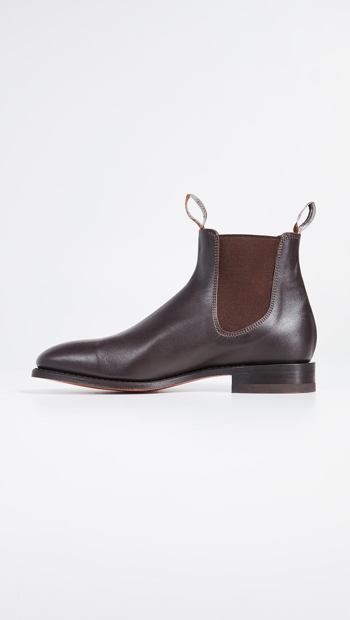 R.M. Williams Classic Rm Leather Chelsea Boots in Chestnut (Brown) for