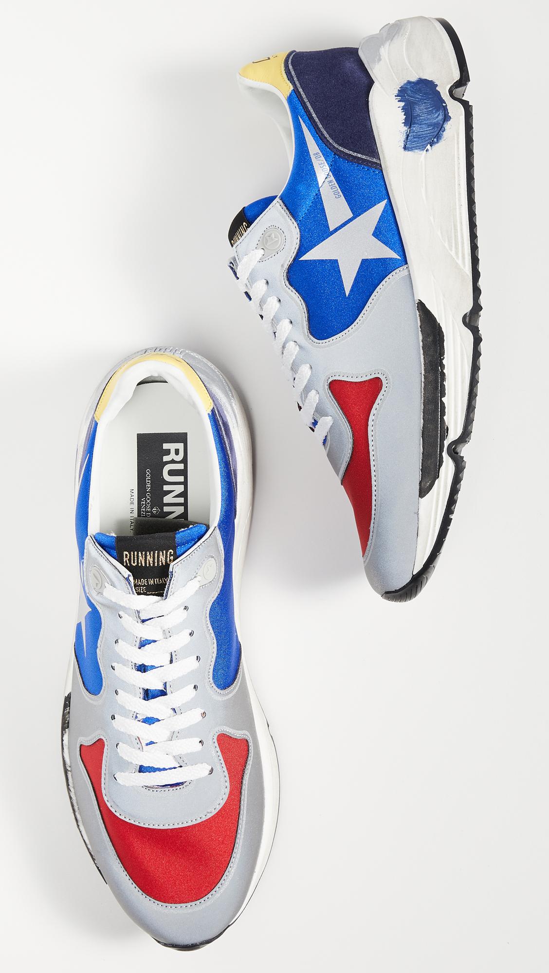 golden goose neon sneakers