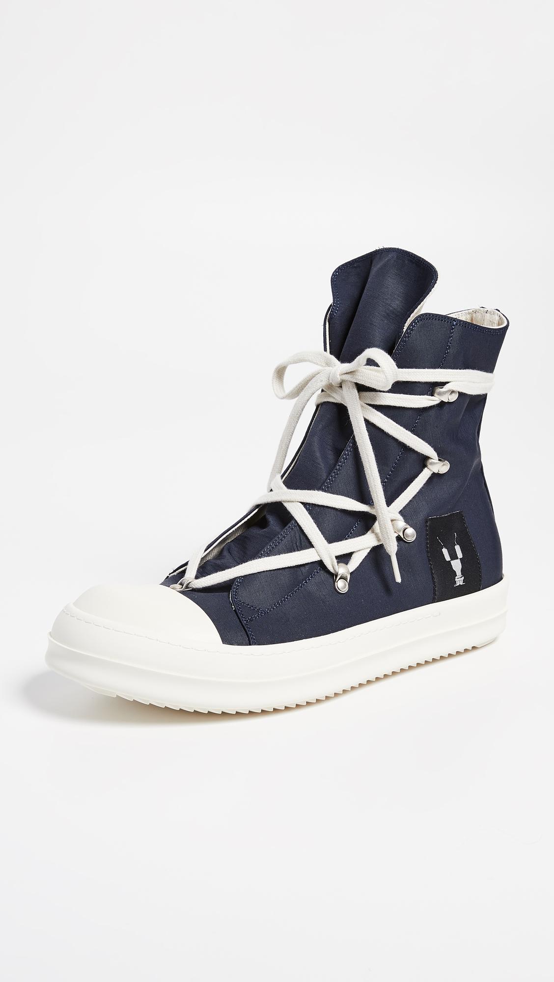 blue rick owens sneakers