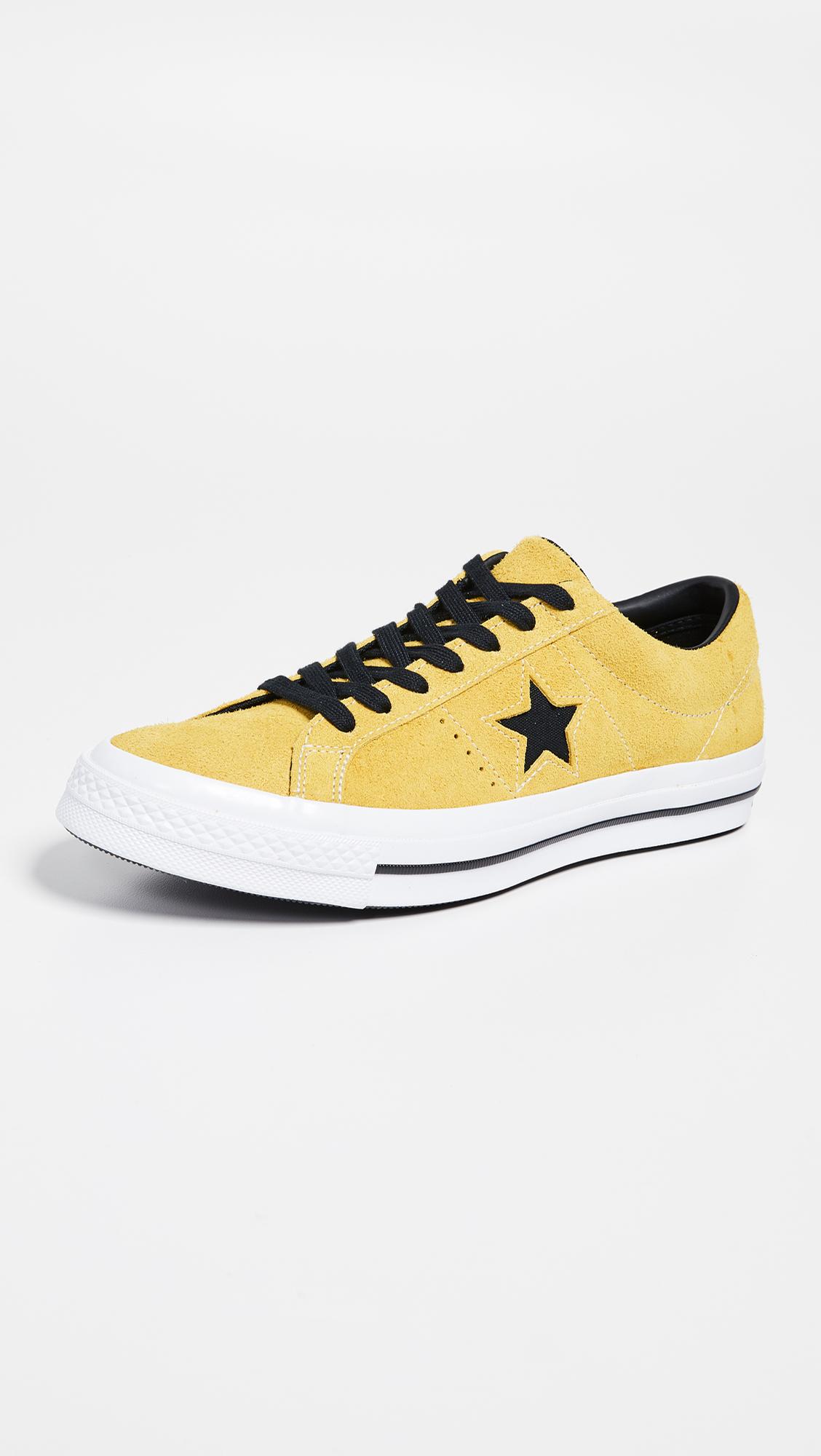 dark yellow converse