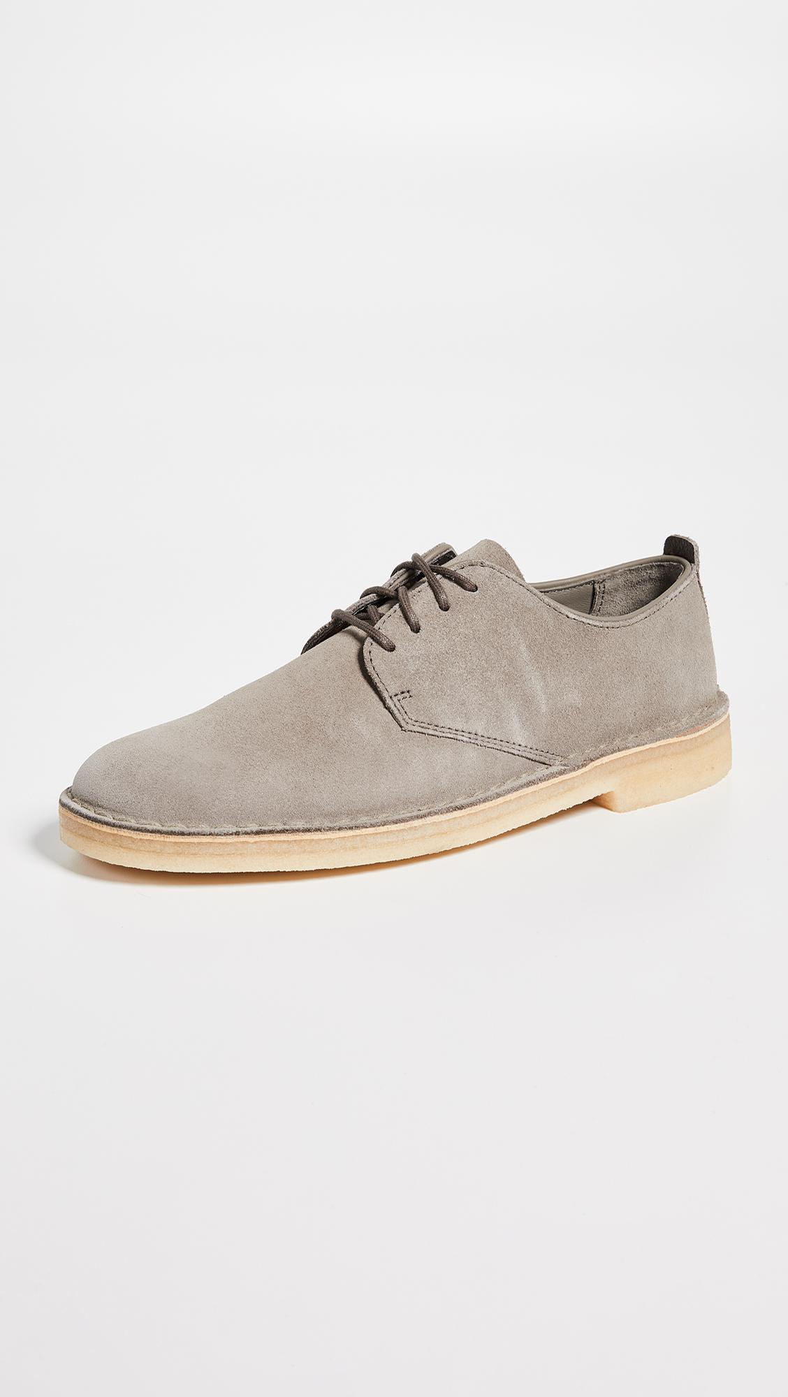 clarks desert london grey