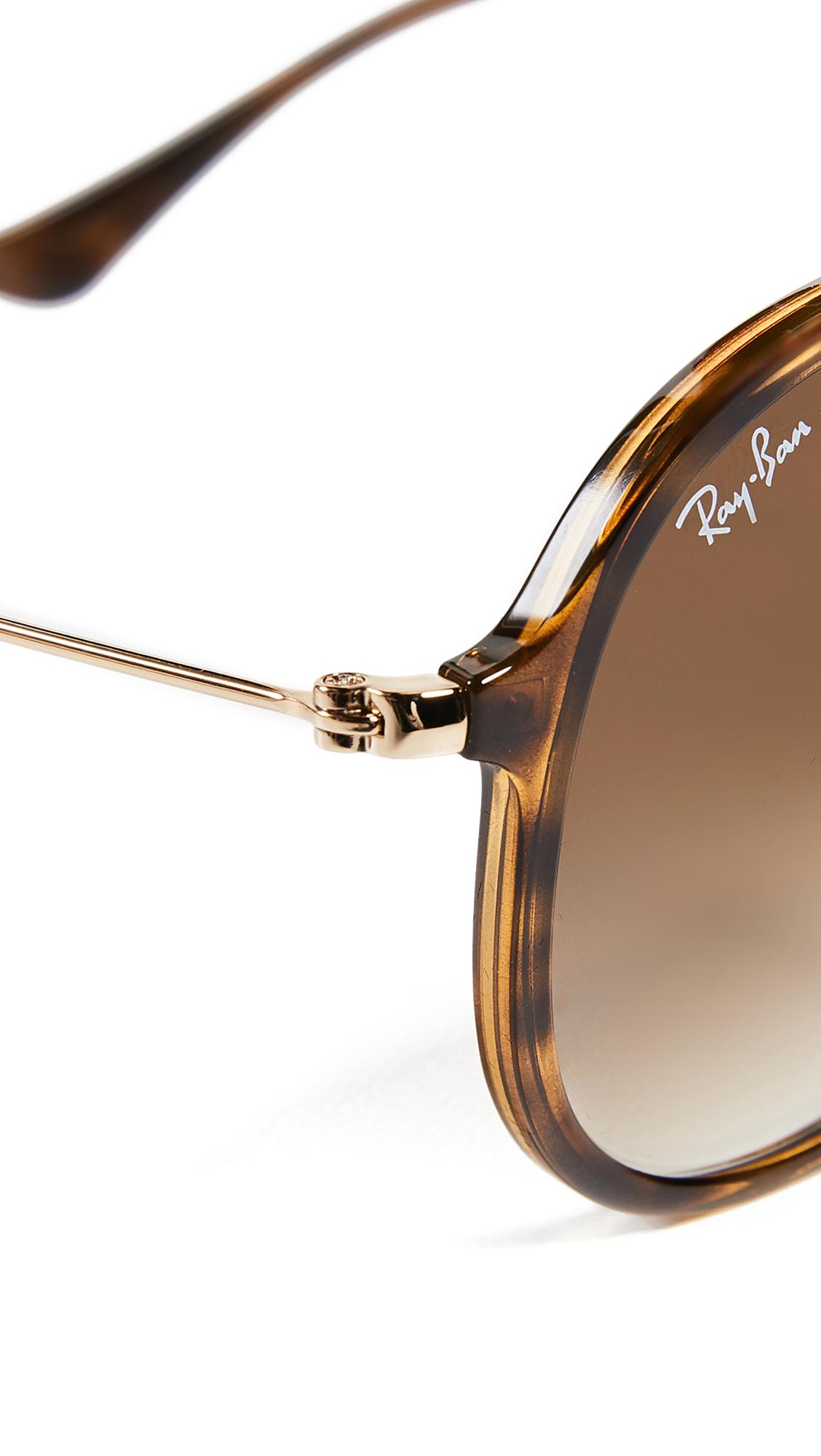 Ray Ban Aviator Sunglasses In Brown For Men Lyst