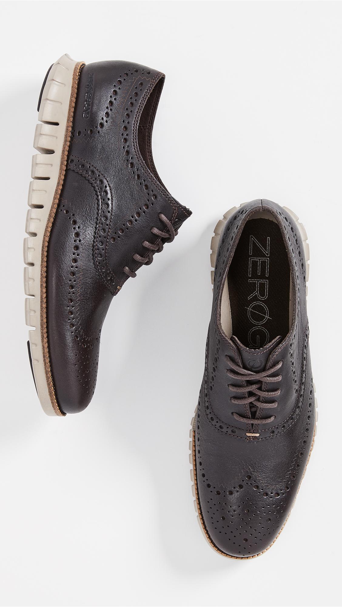 cole haan zerogrand wingtip oxford shoes