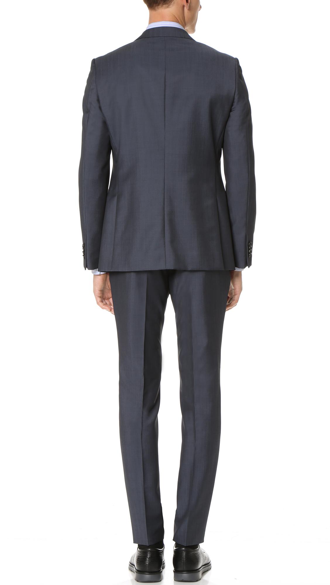 Z Zegna Drop 8 Wool Mohair Blend Suit in Blue for Men - Lyst