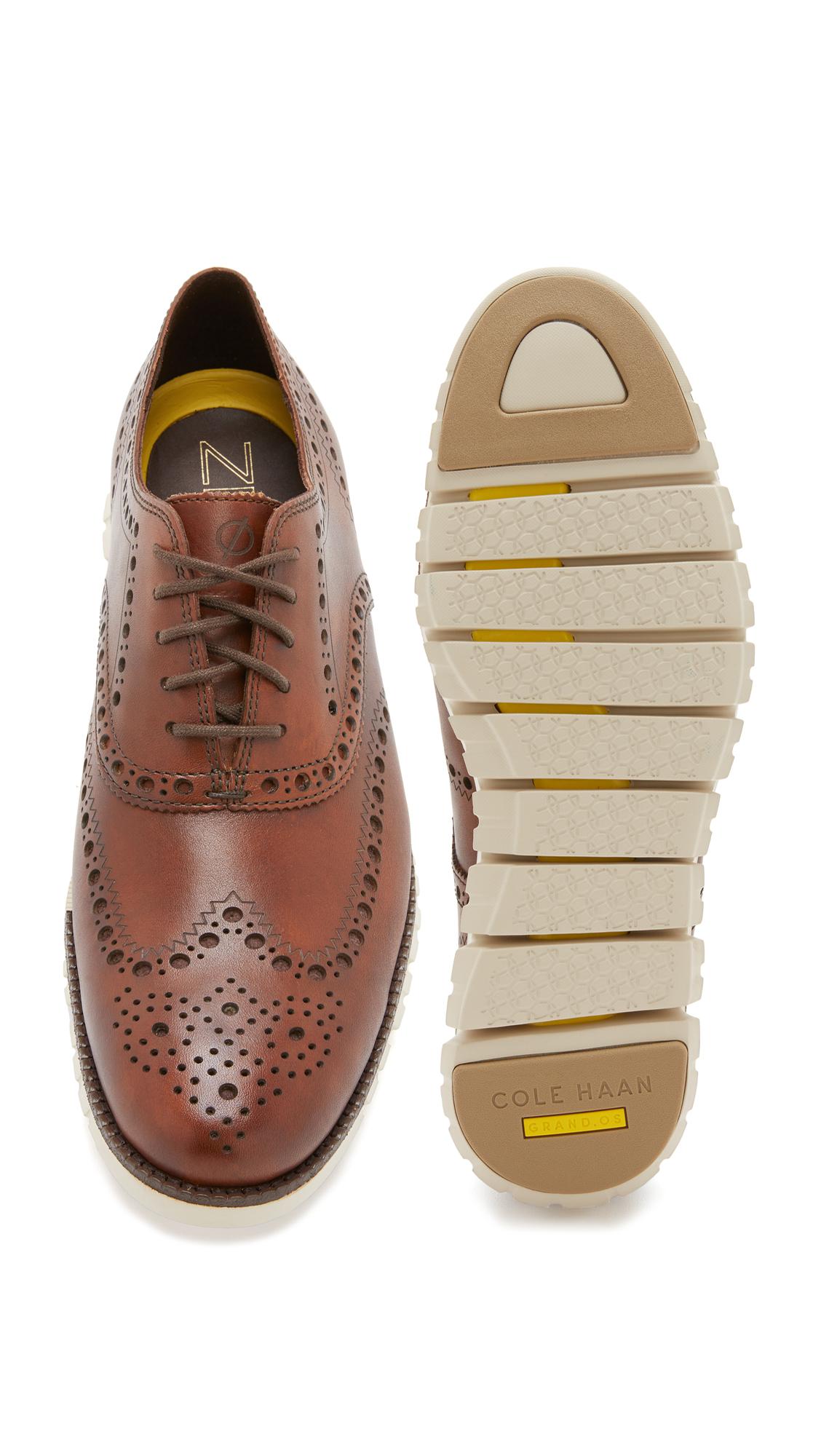 cole haan wingtip oxford shoes
