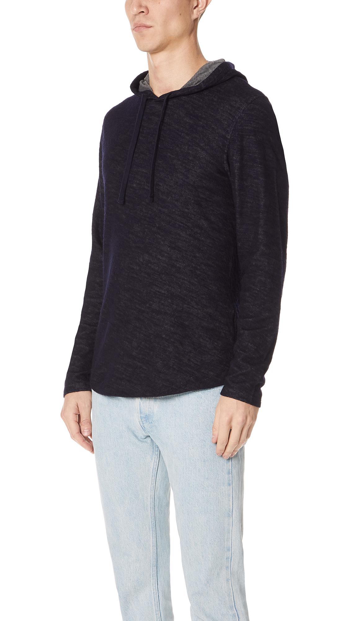 vince double knit hoodie