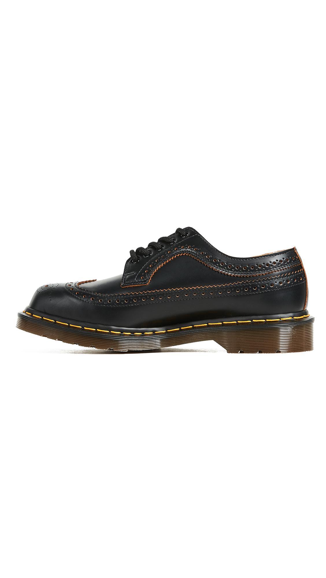 Dr Martens Leather Made In England Vintage 3989 Brogue Lace Up In