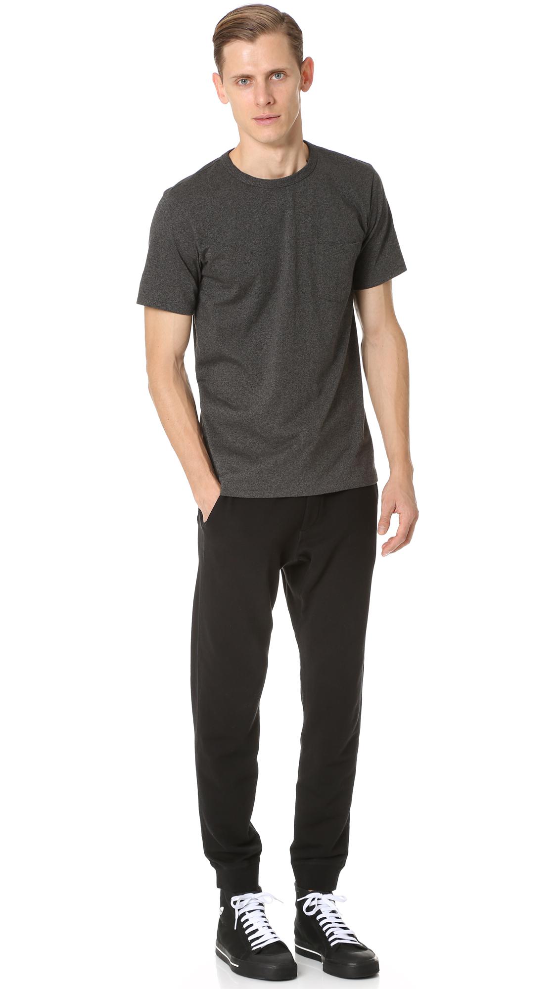 Rag & Bone Cotton Standard Issue Sweatpants in Black for Men - Lyst