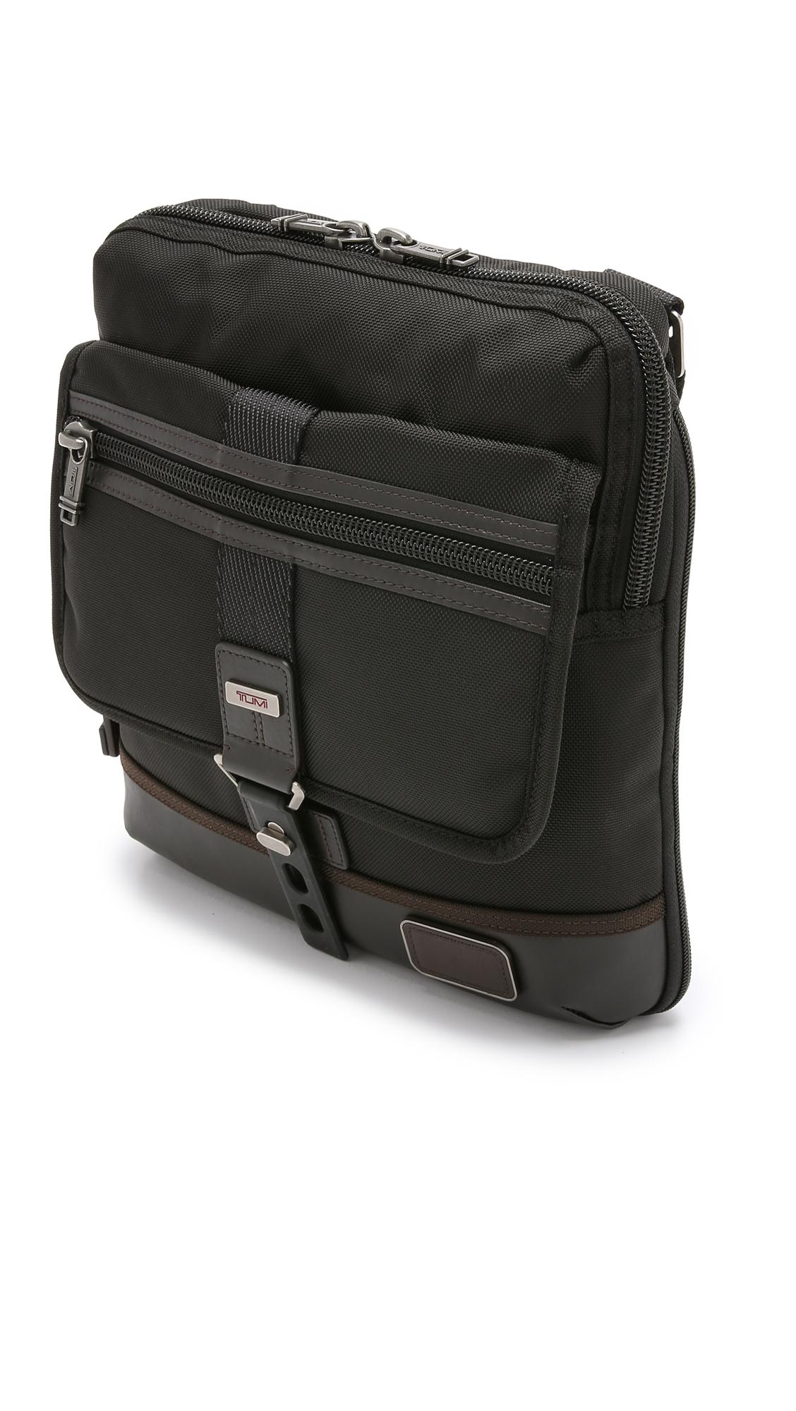 Tumi Alpha Bravo Annapolis Zip Flap Messenger Bag in Brown for Men Lyst