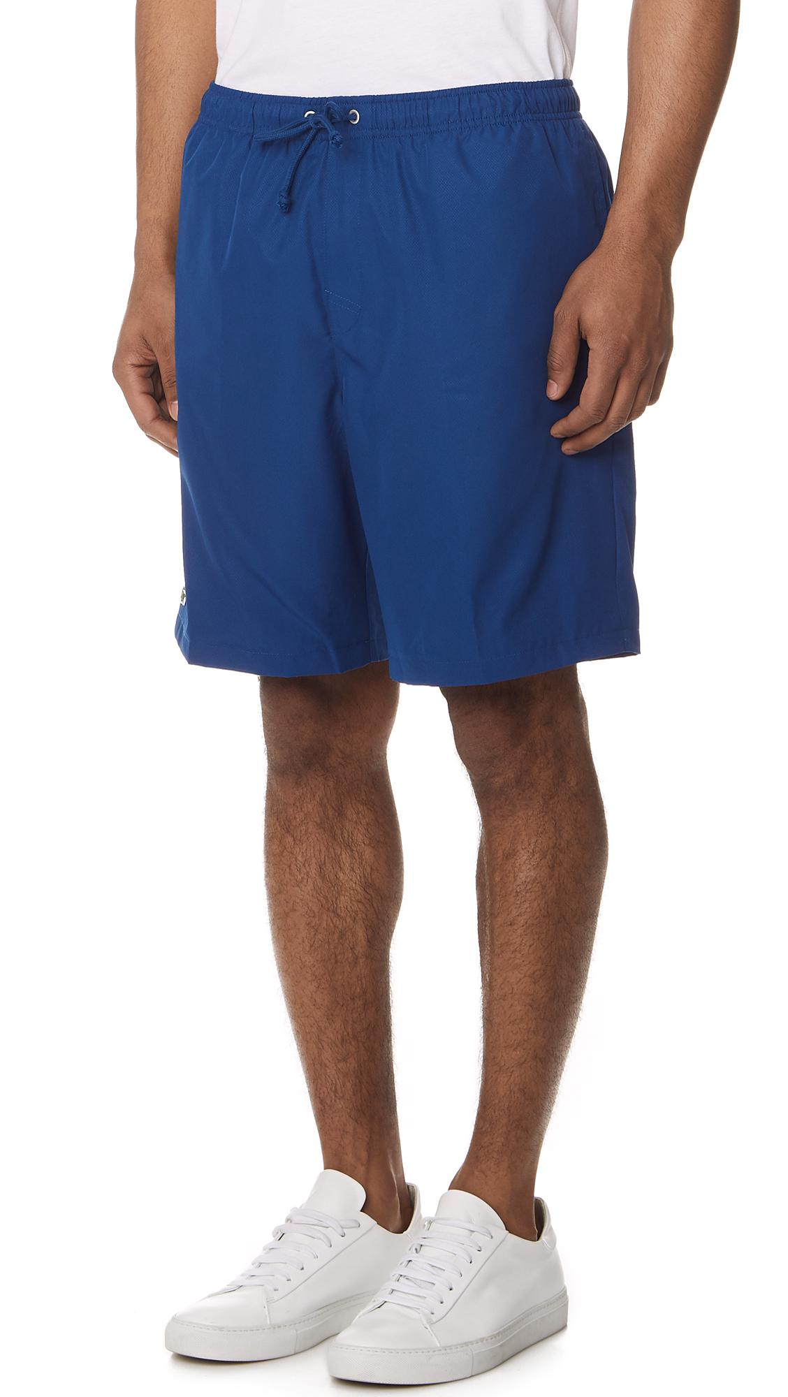 Lacoste Synthetic Sport Lined Tennis Shorts in Blue for Men - Lyst