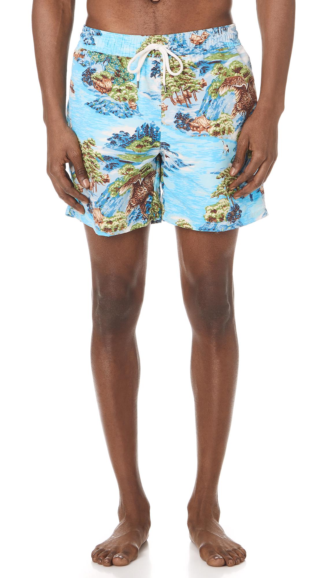 ralph lauren hawaiian swim shorts