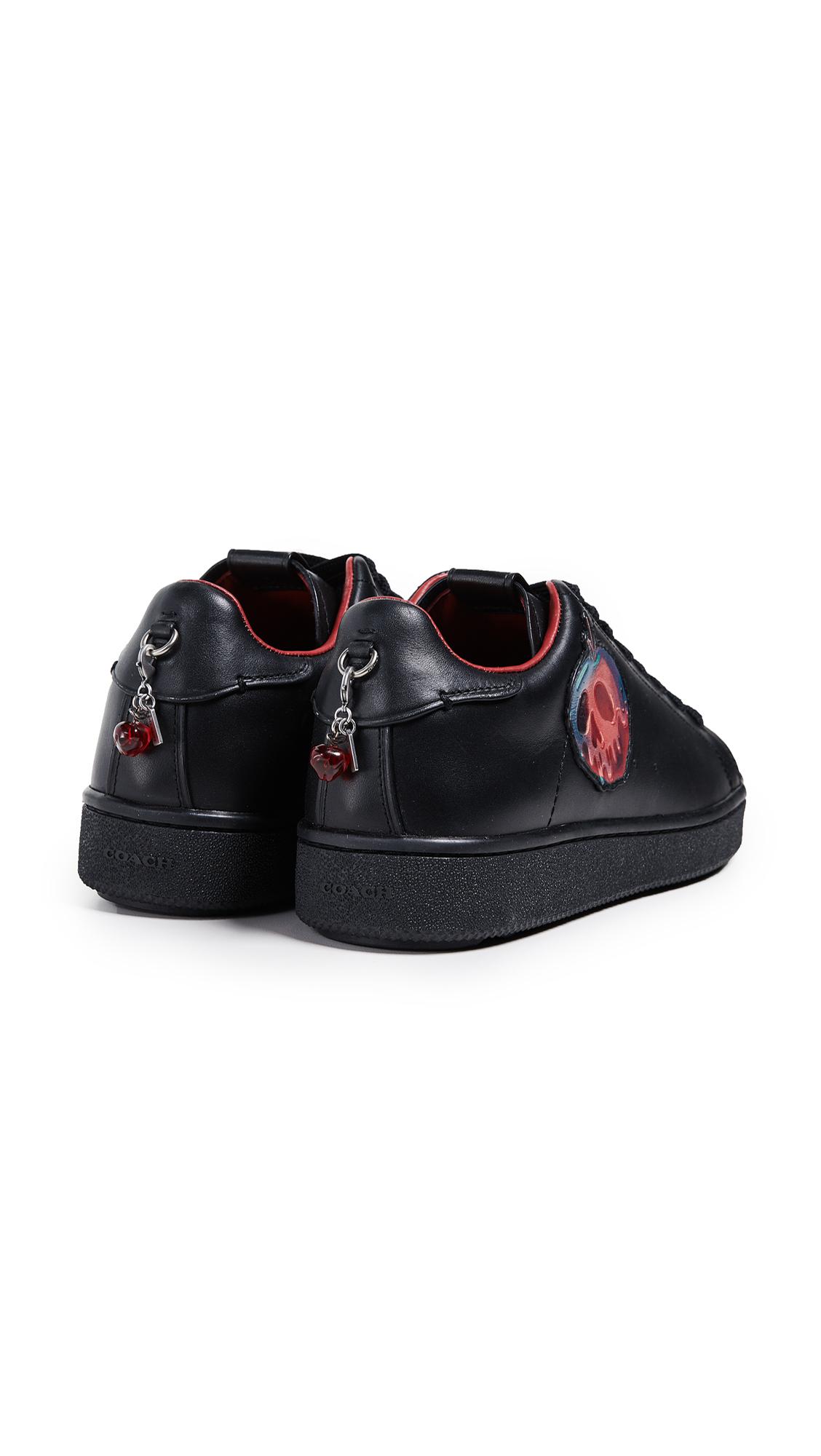 COACH Leather X Disney Poison Apple Sneakers in Black for Men - Lyst