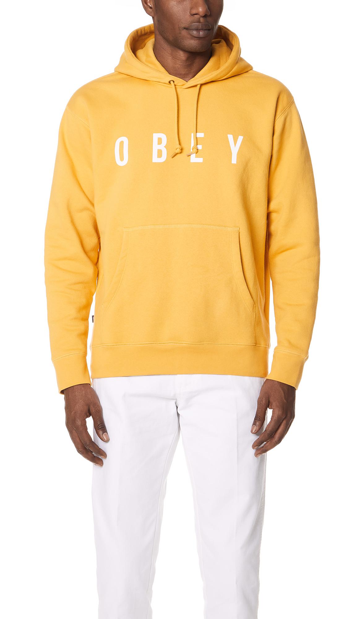 obey anyway yellow anorak jacket