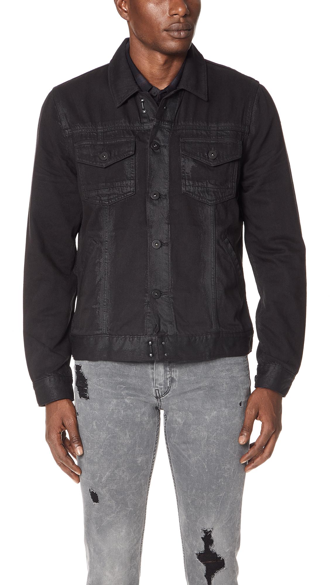 paige black denim jacket