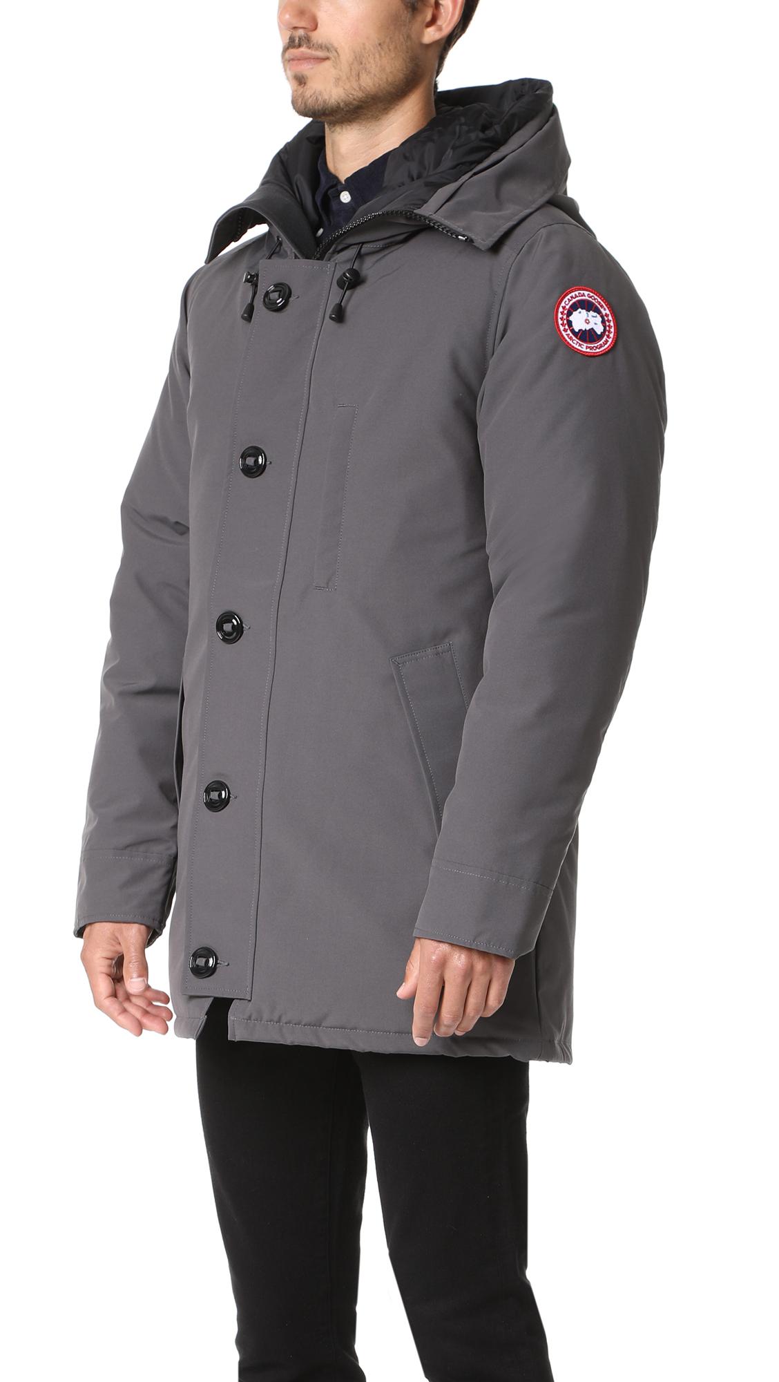 Canada Goose Chateau Parka With Fur in Graphite (Blue) for Men - Lyst