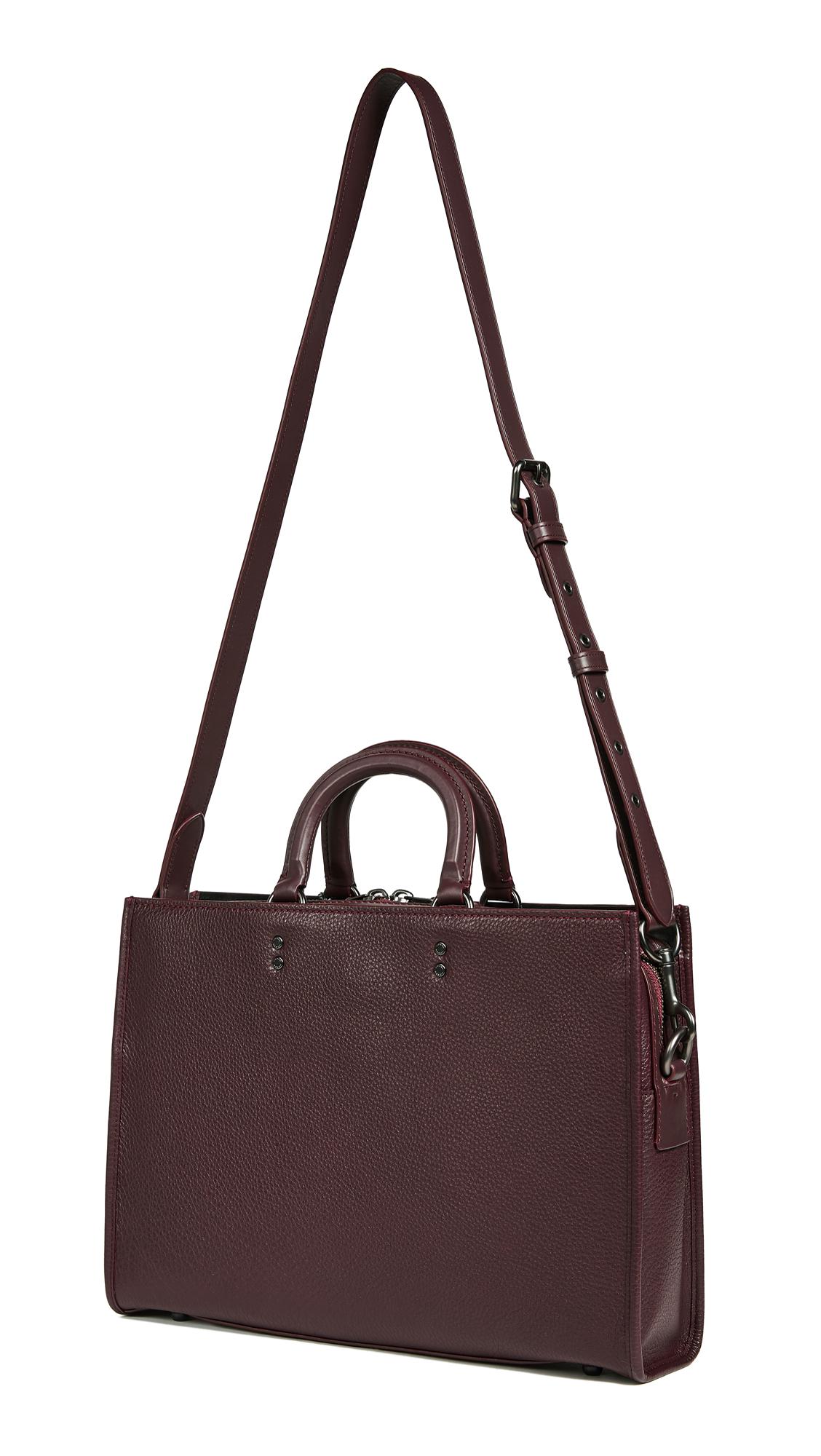 COACH Leather Rogue Briefcase for Men Lyst