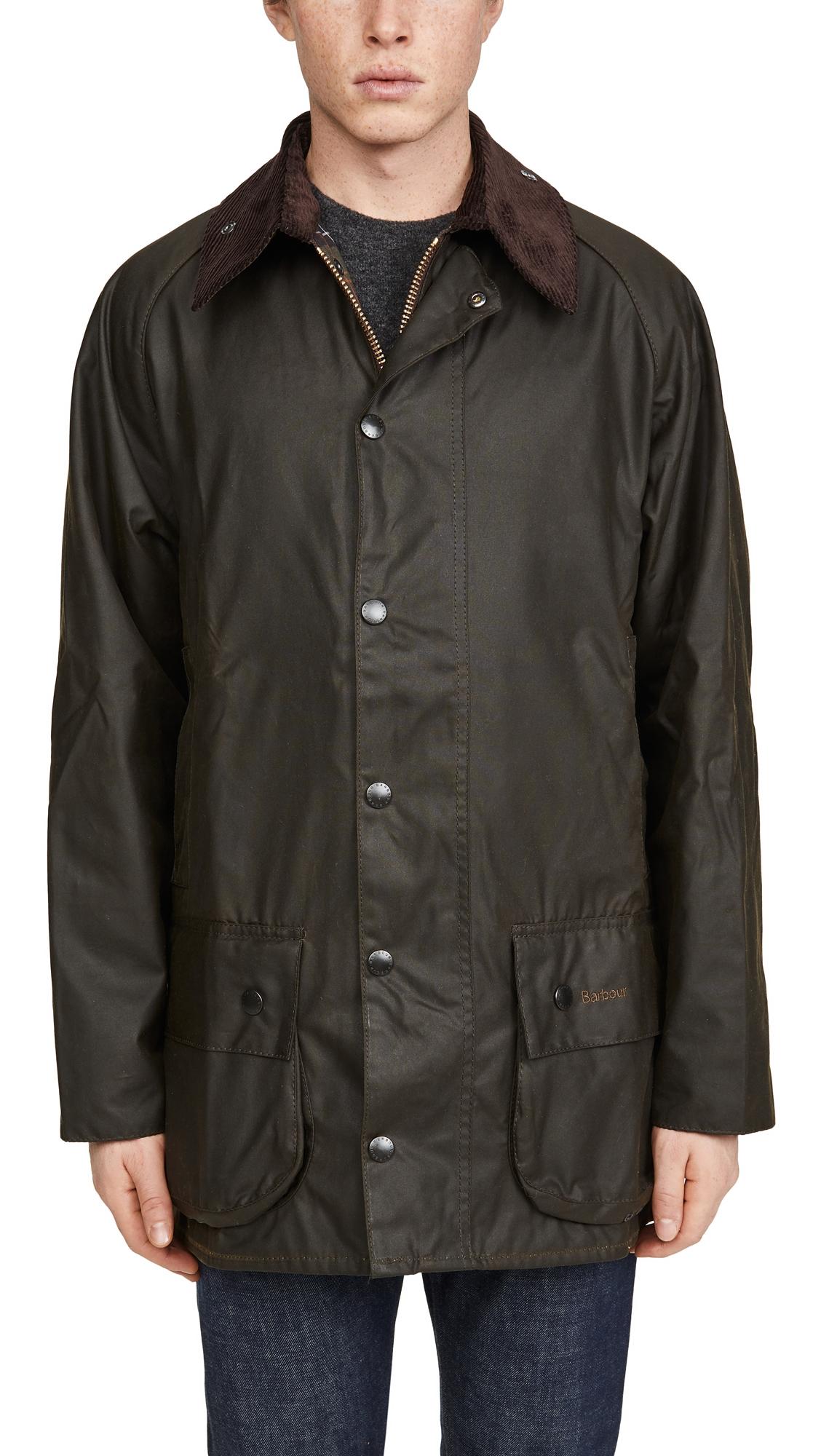 Barbour Canvas Classic Beaufort Wax Jacket in Olive (Green) for Men - Lyst