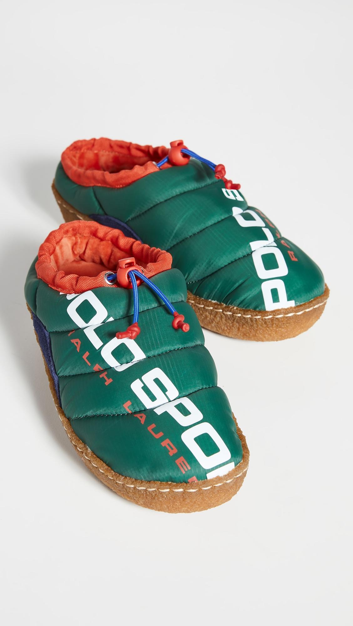 polo puffer slippers