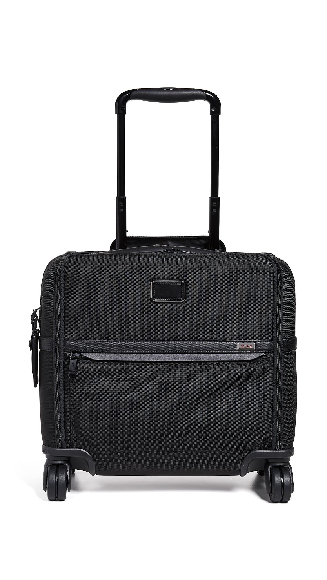 Tumi Alpha Compact 4 Wheel Briefcase in Black for Men Lyst