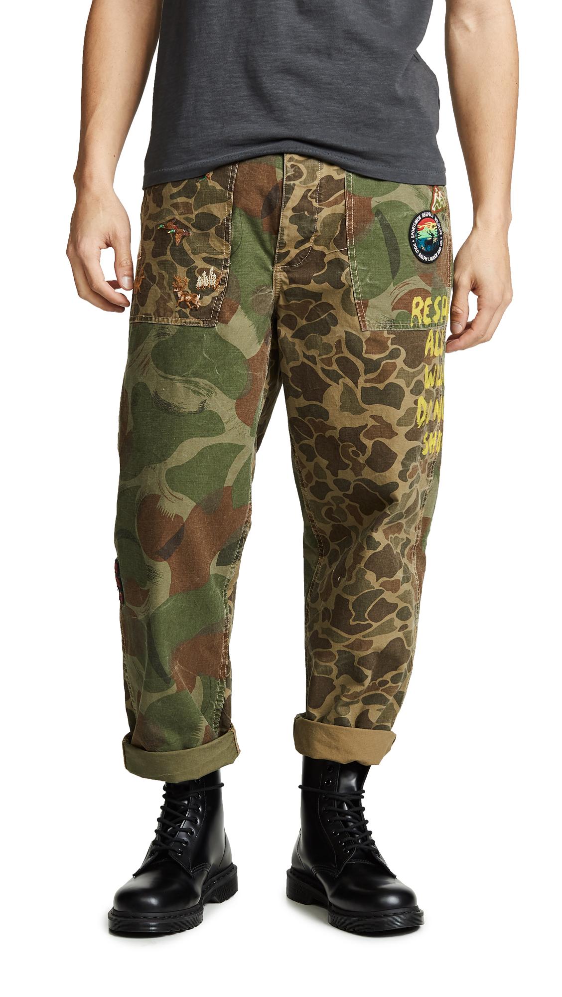 ralph lauren men's camo cargo pants