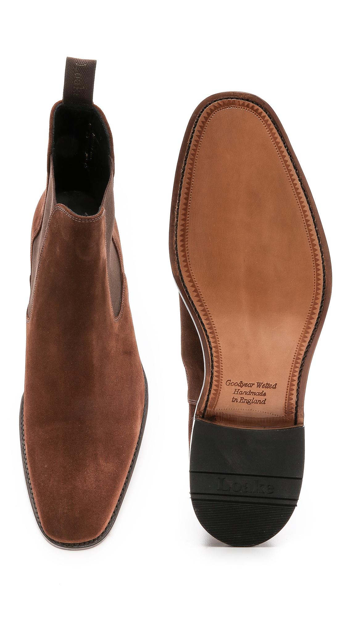 Loake Mitchum Suede Chelsea Boots in Brown for Men - Lyst