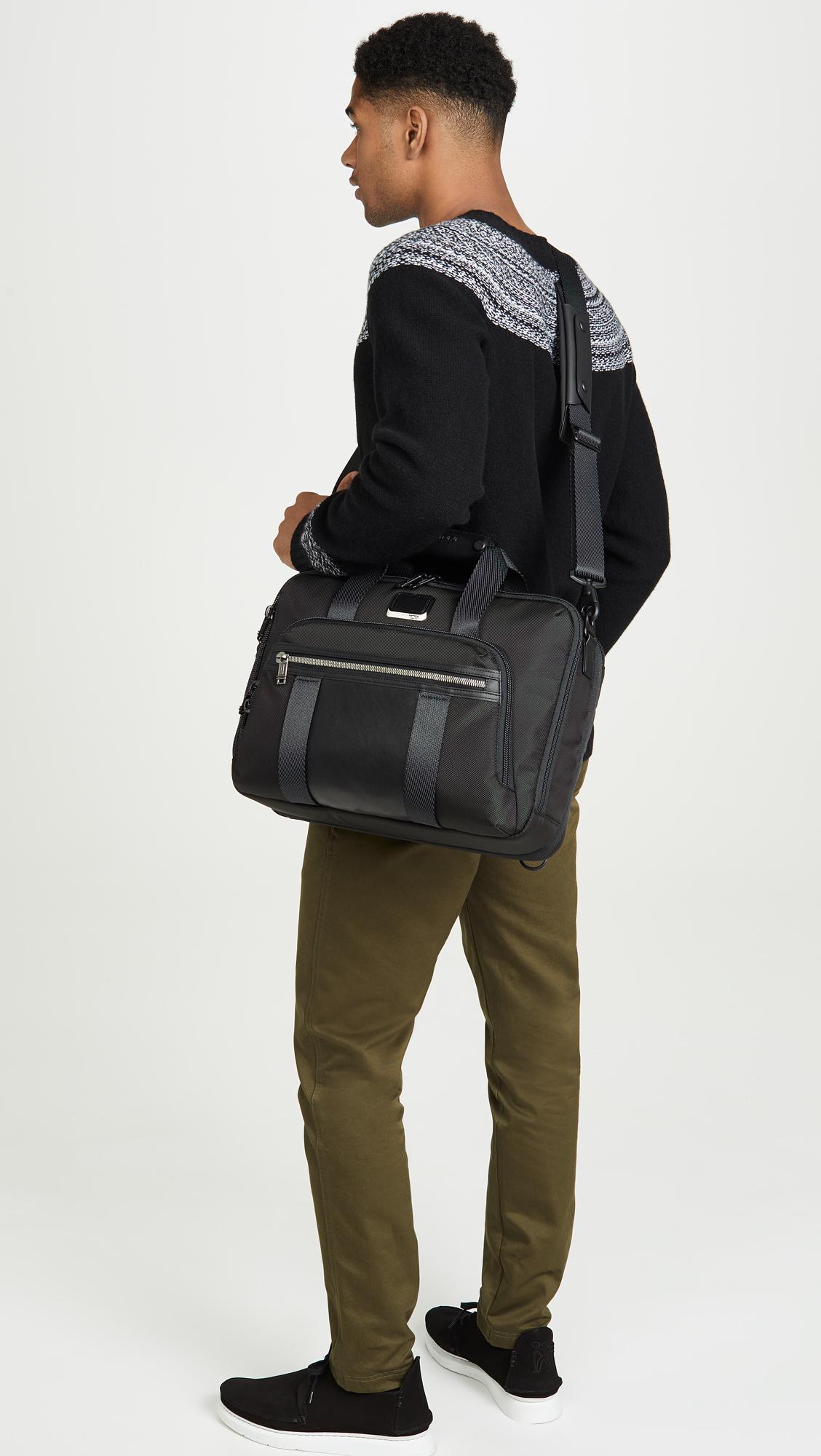 Tumi Alpha Bravo Murray 3 Way Briefcase in Black for Men Lyst