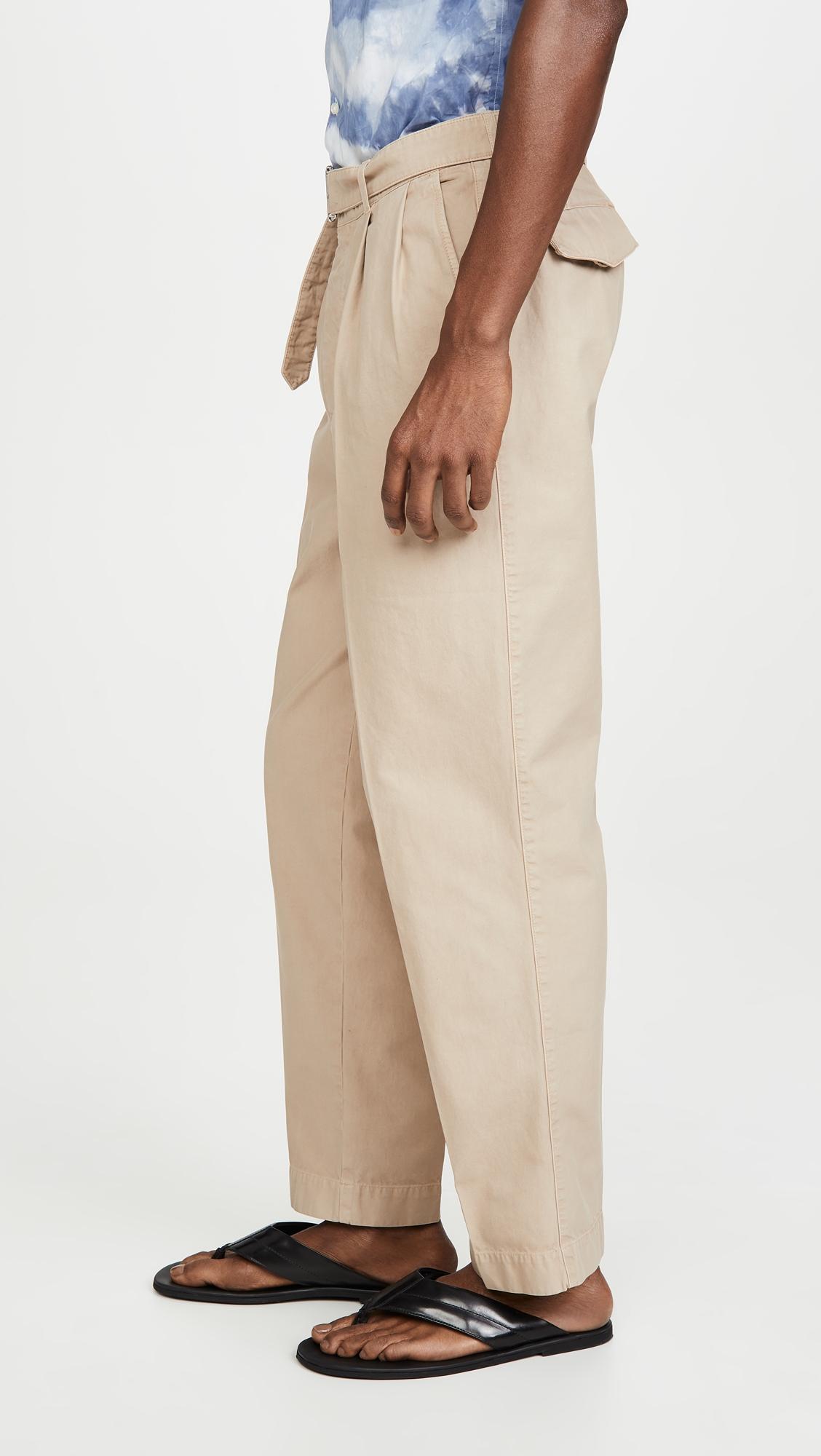 pleated chino