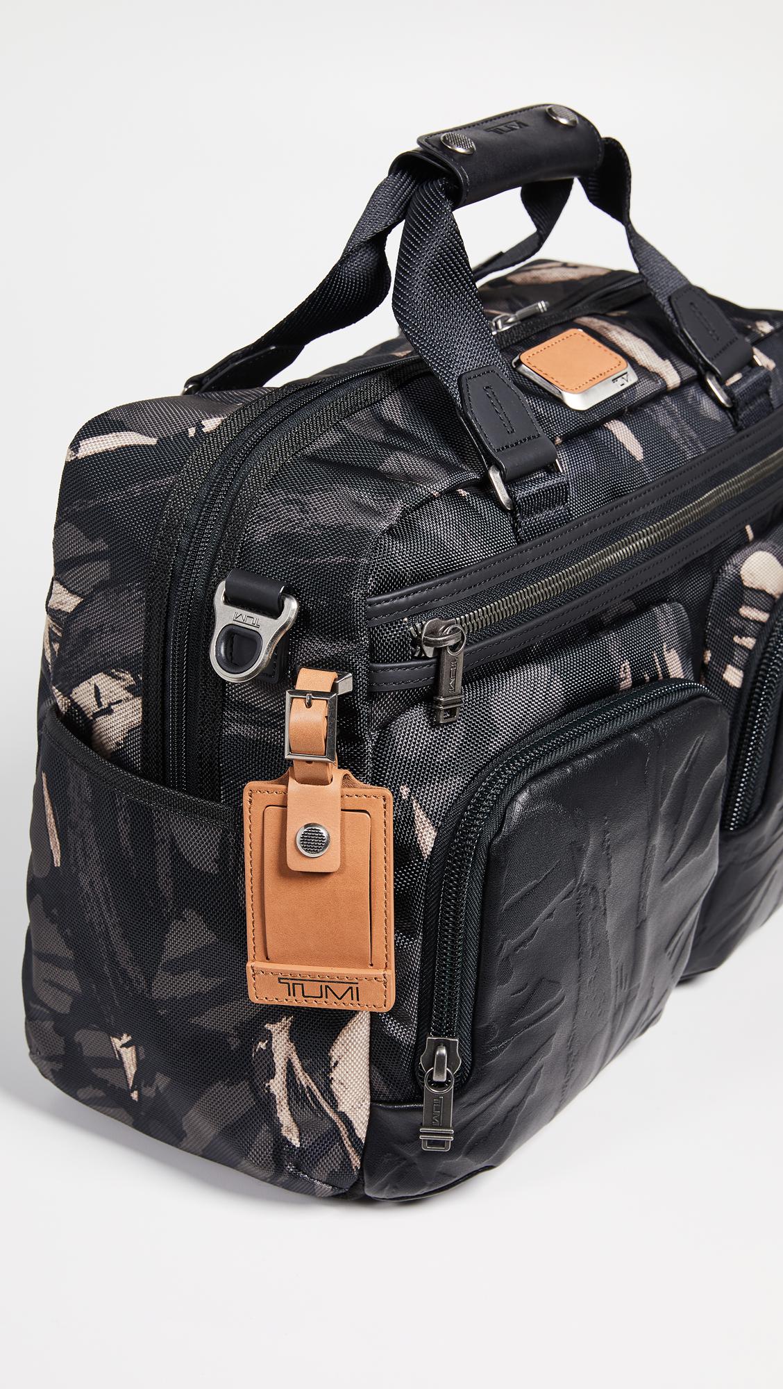 Tumi Leather Alpha Bravo Hunter Messenger Bag in Gray for Men - Lyst