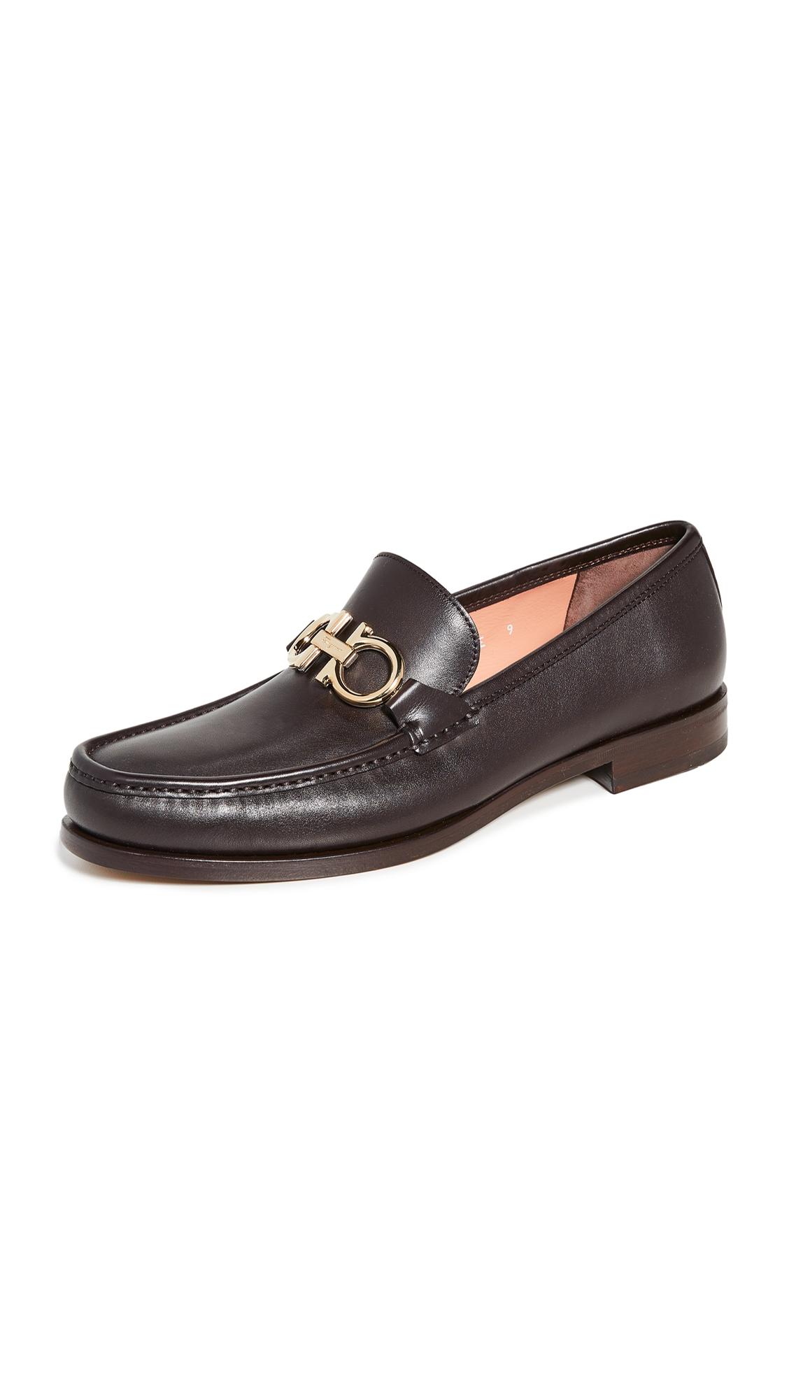 Ferragamo Leather Rolo Reversible Bit Loafers in Brown for Men - Lyst
