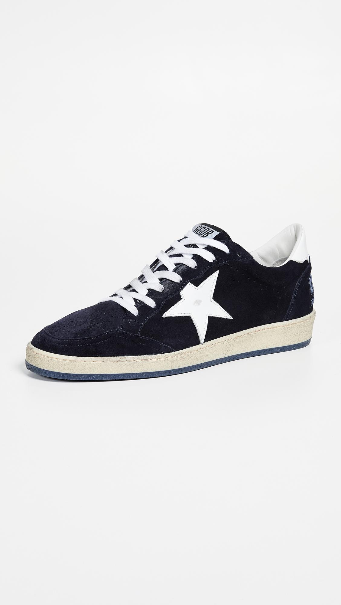 Golden Goose Deluxe Brand Goose Ball Star Sneakers in Navy (Blue) for ...