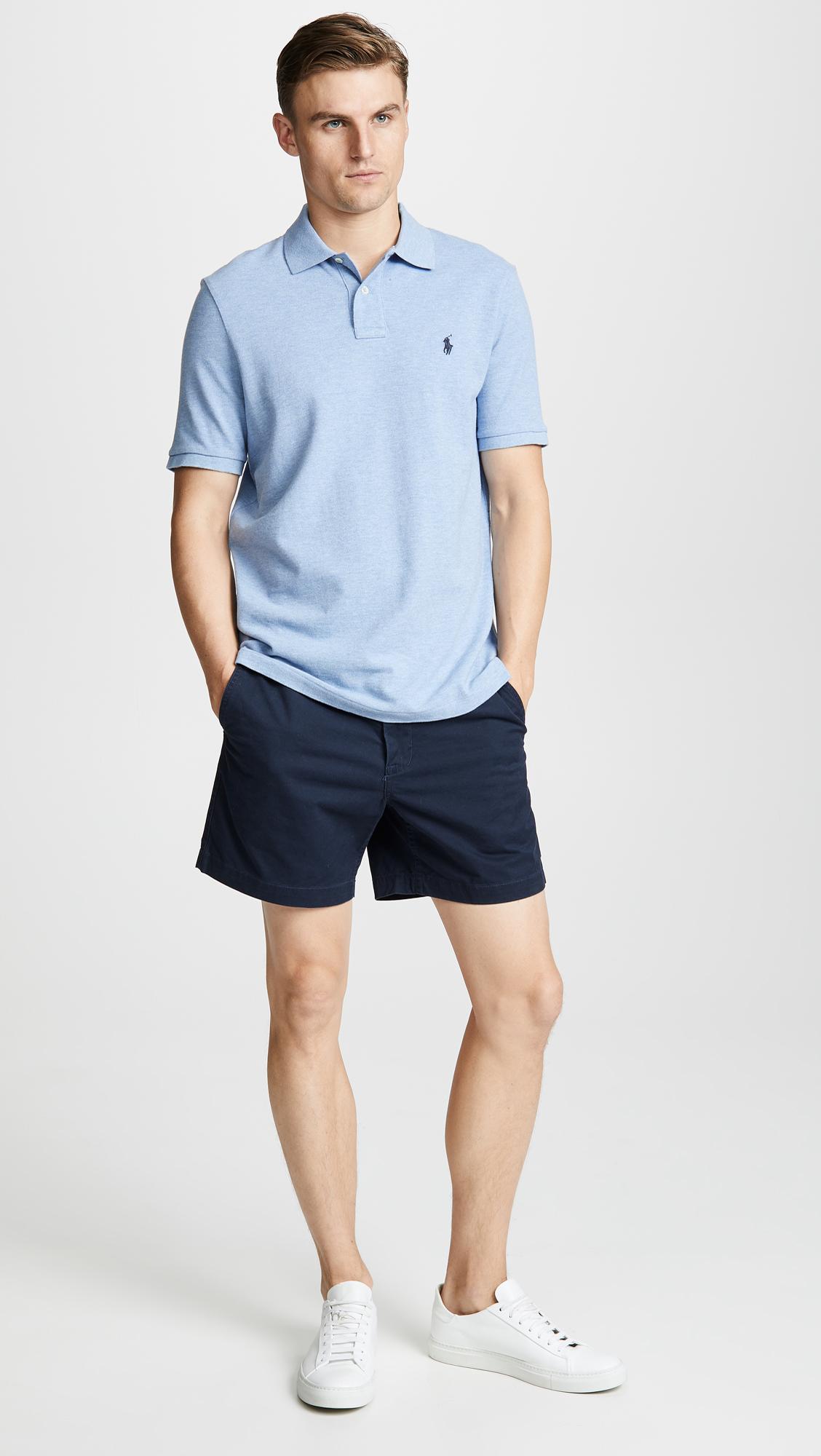Polo Ralph Lauren Cotton Classic Fit Polo Prepster Shorts in Blue for ...