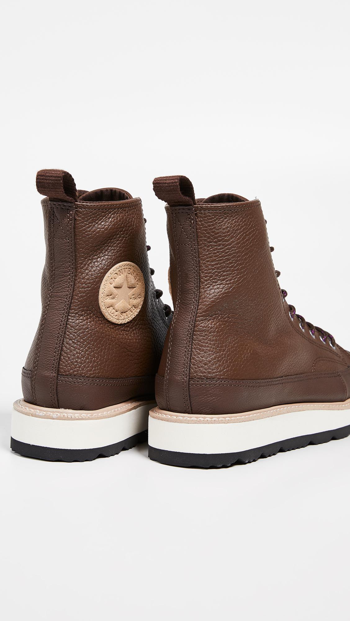 Converse Brown Chuck Taylor Crafted Boot Hi ( Chocolatelight Fawnblack) Lace up Boots for men Converse Brown Chuck Taylor Crafted Boot Hi ( Chocolatelight Fawnblack) Lace up Boots for men