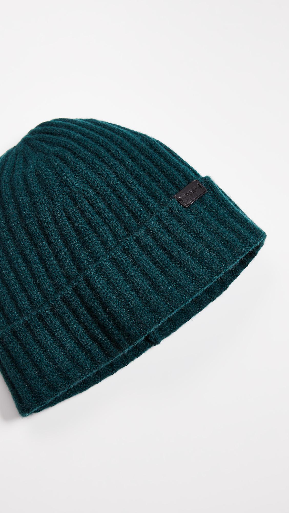 coach cashmere beanie