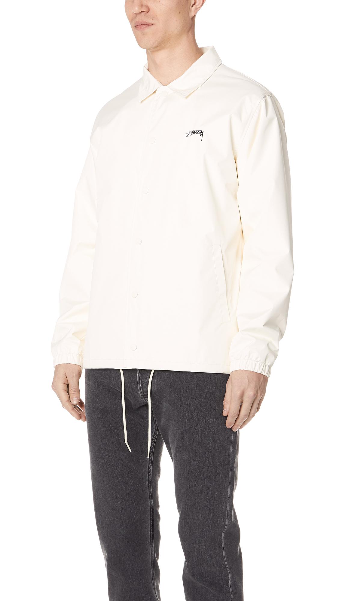 Download Stussy Synthetic Cruize Coach Jacket in White for Men - Lyst