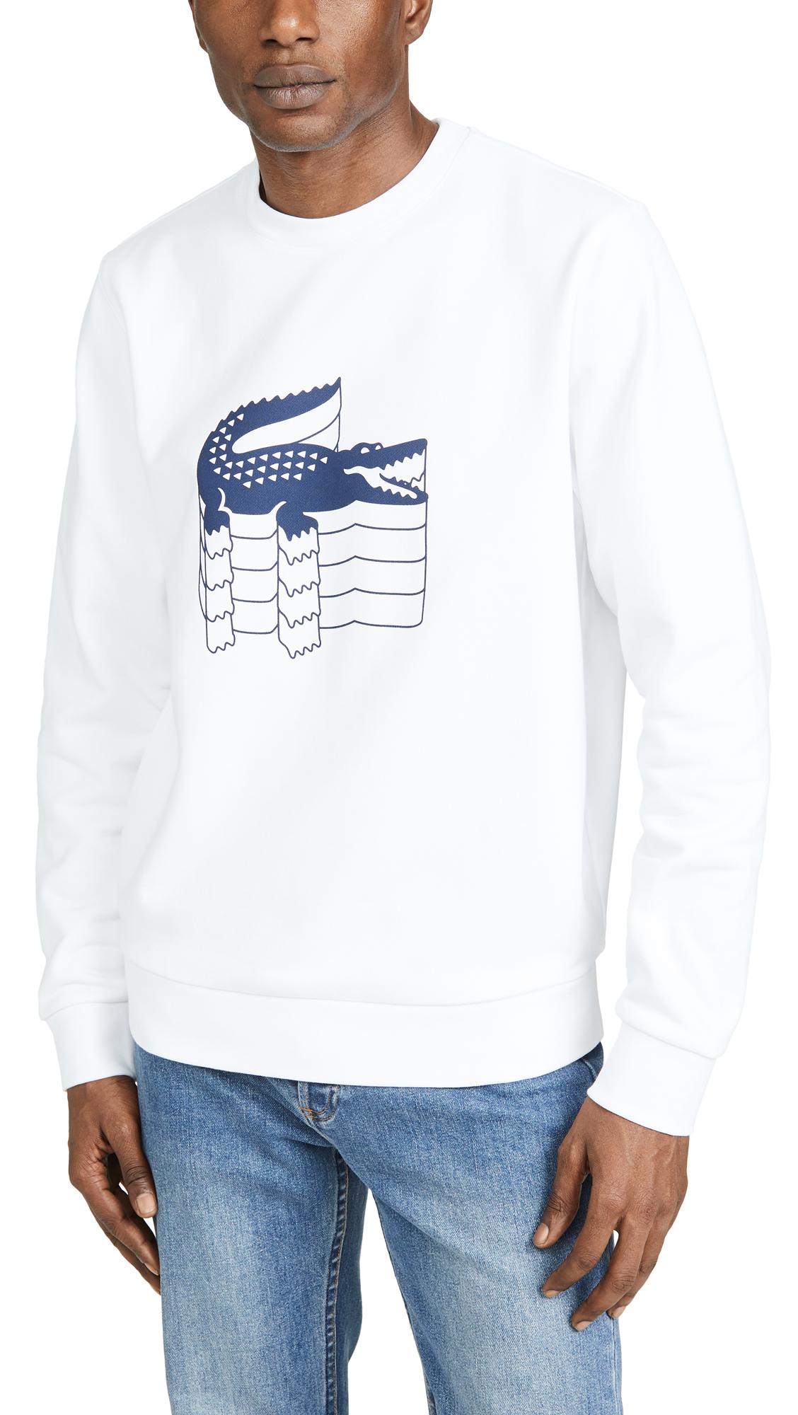 lacoste multi croc sweatshirt