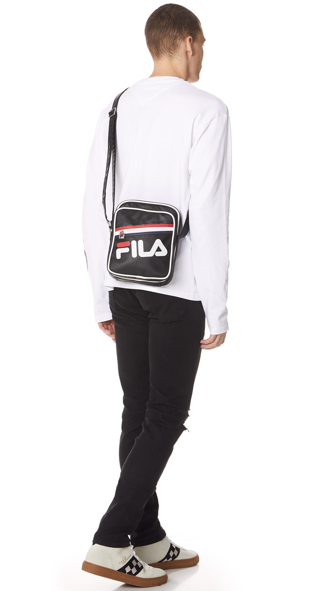 Fila Buster Shoulder Bag in Black for Men - Lyst