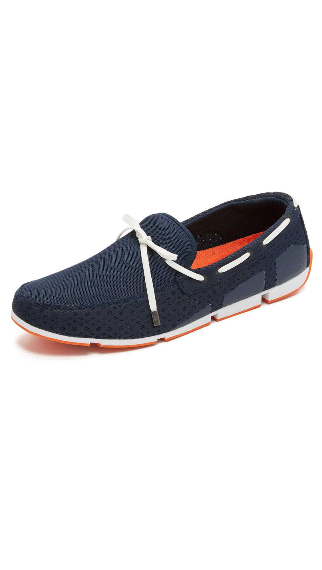 Swims Rubber Breeze Loafers in Navy 