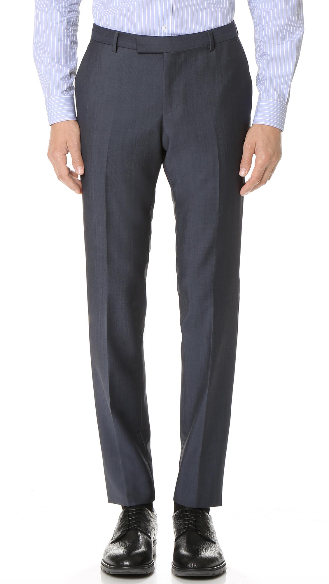 Z Zegna Drop 8 Wool Mohair Blend Suit in Blue for Men - Lyst