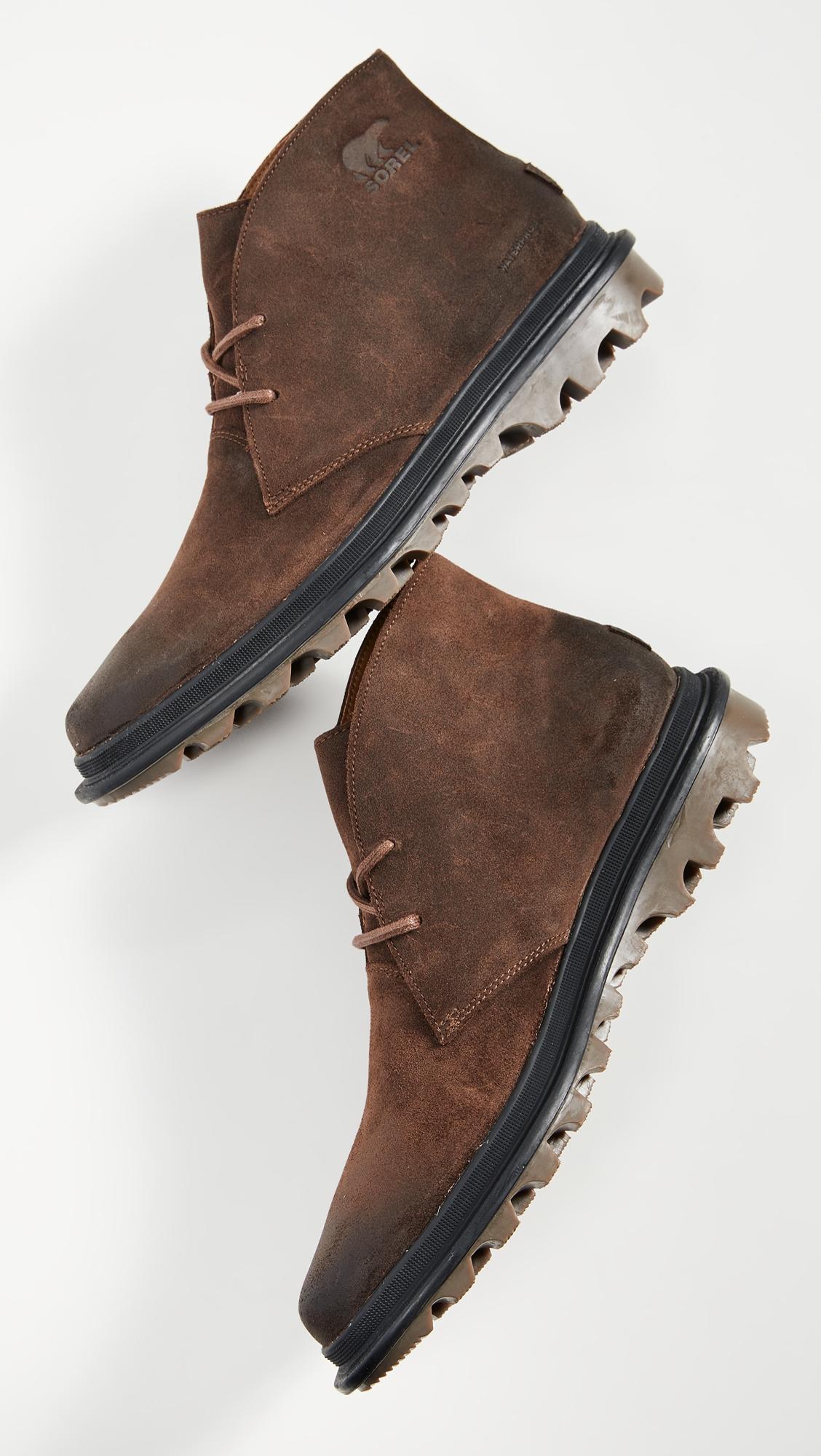 sorel men's ace chukka waterproof boot