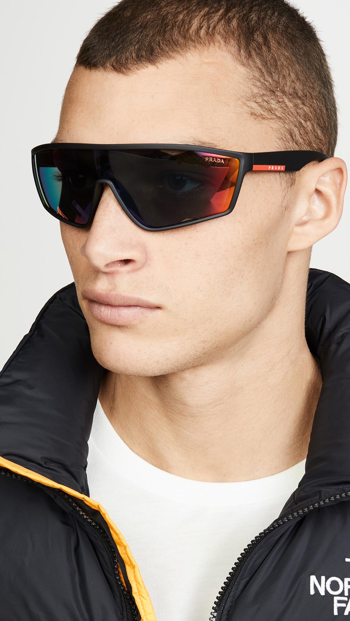 Prada Linea Rossa 0ps 09us Sunglasses for Men - Lyst