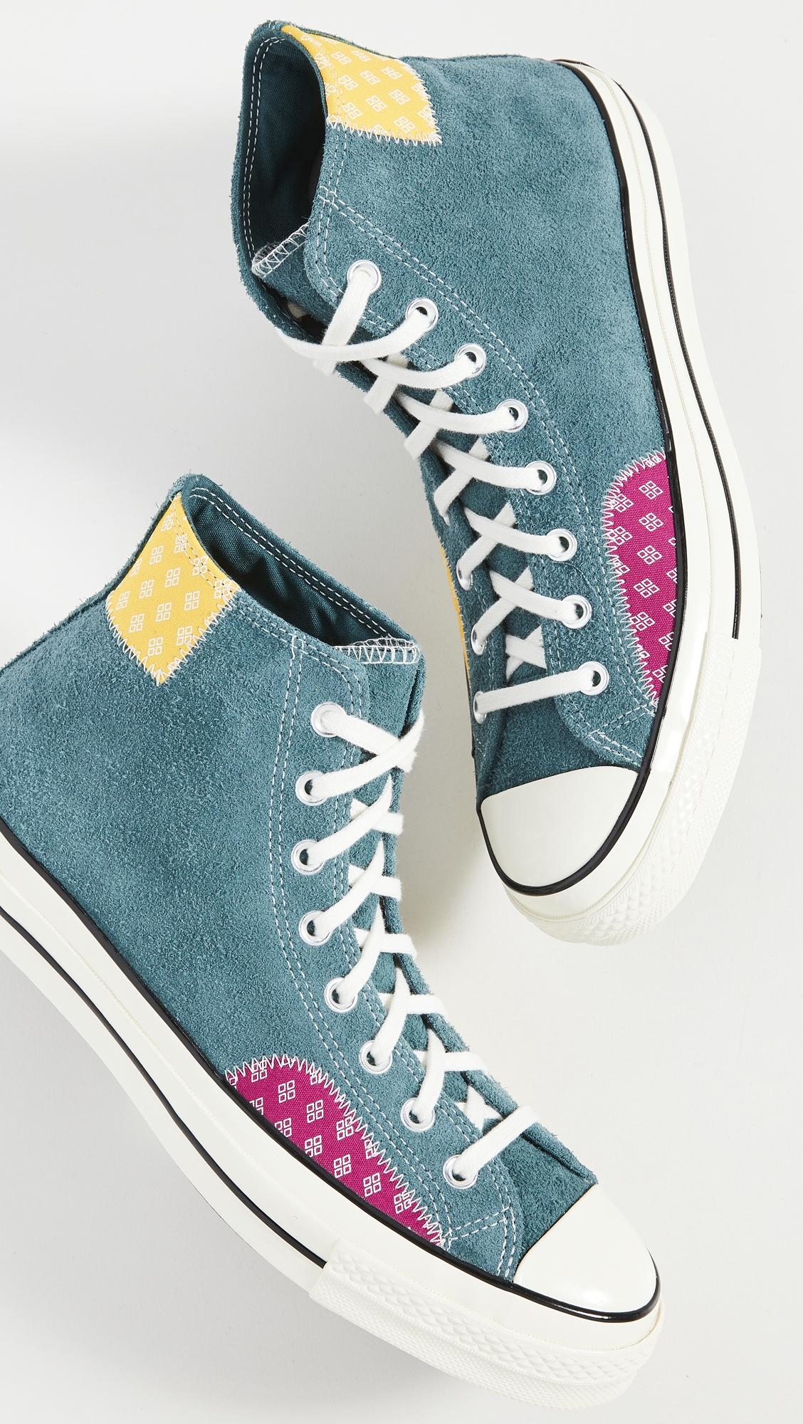colorful patch converse