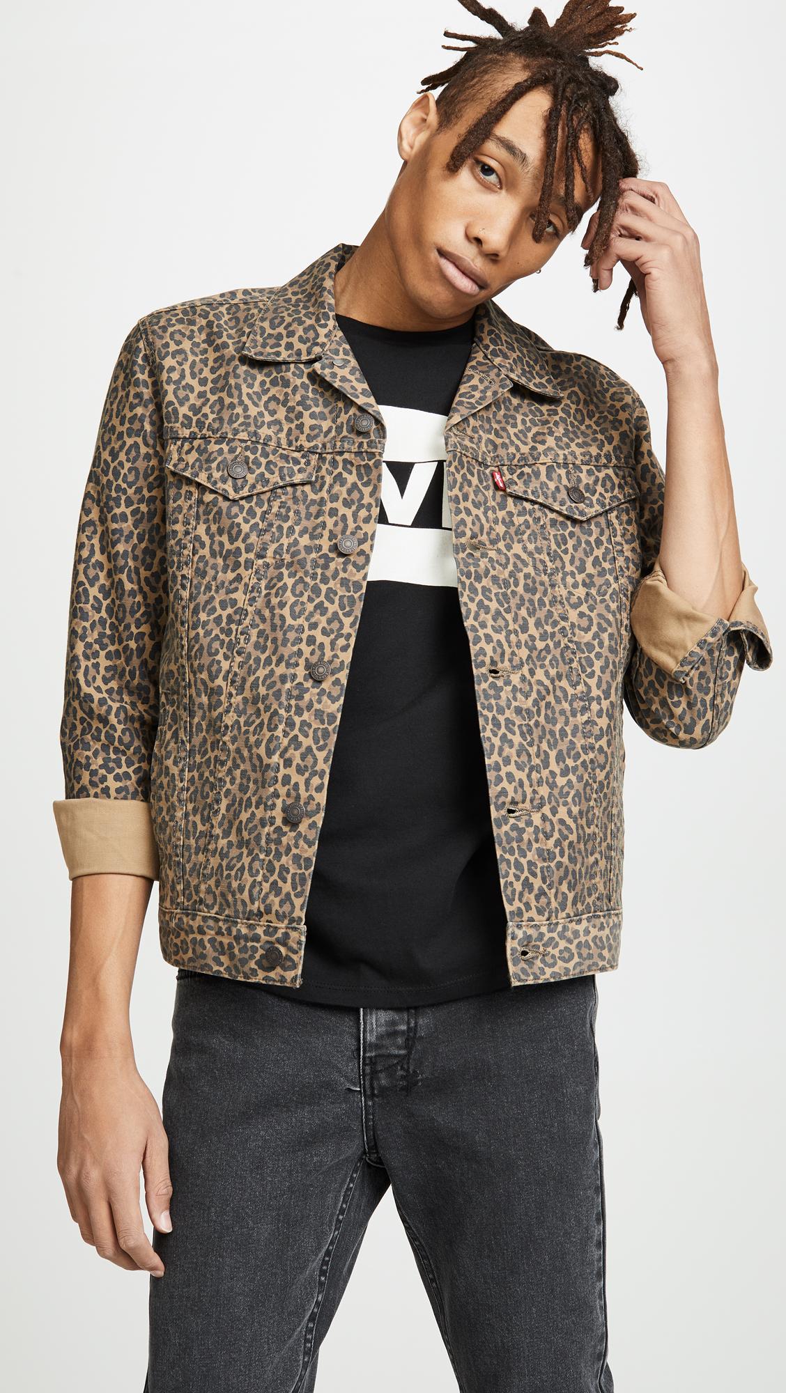 Levi's Leopard Print Denim Jacket ., SAVE 47% 