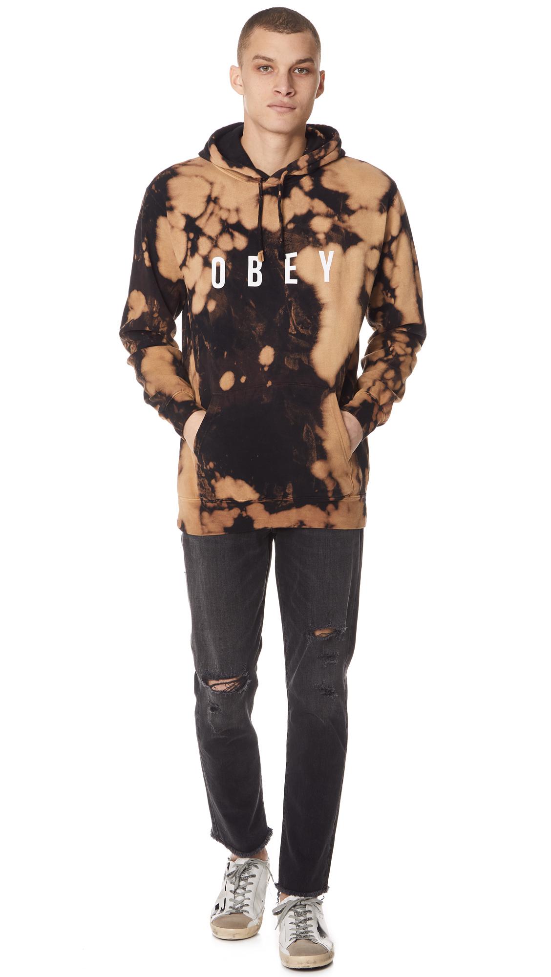 bleached obey hoodie