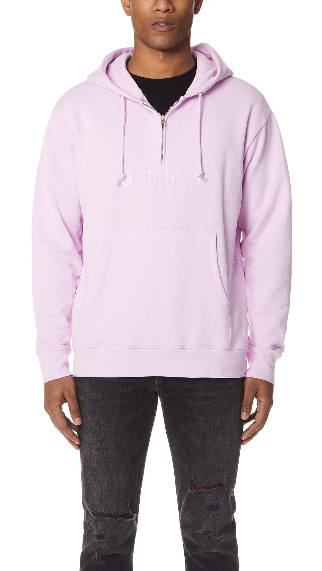 pink obey hoodie